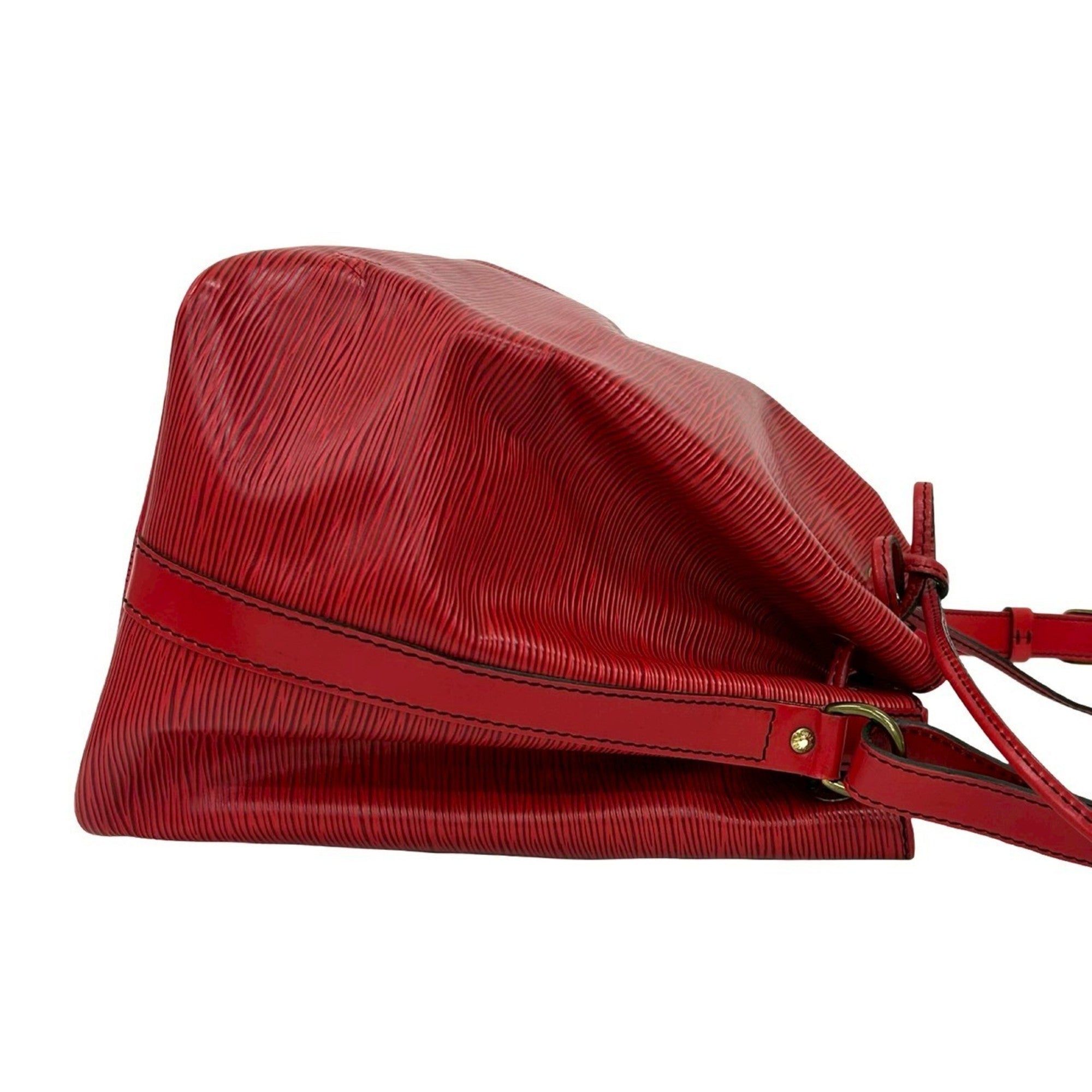 Louis Vuitton Red Color Epi Leather Shoulder Bag Tote Bag (Pre-Owned)