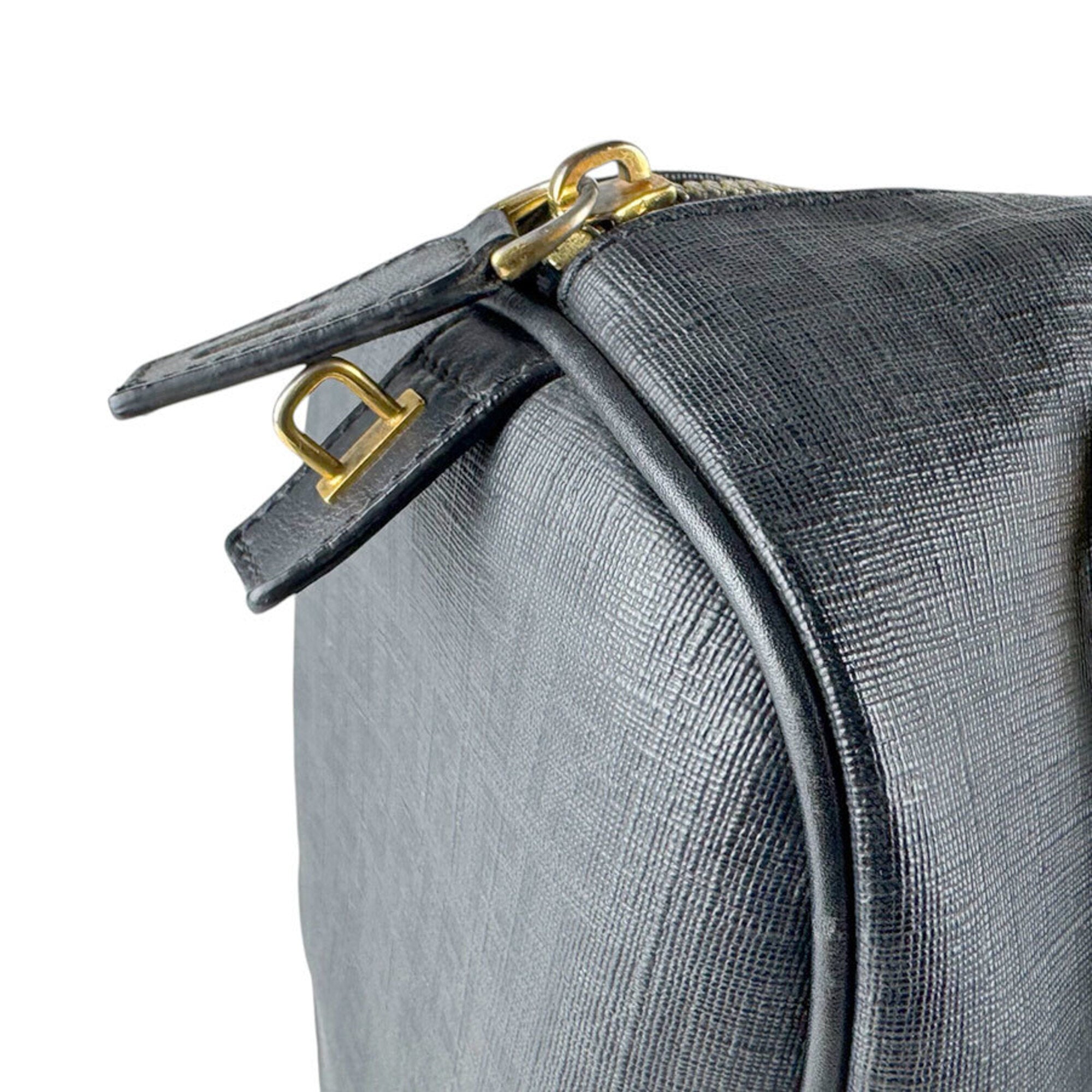 Fendi Black Pvc Leather Handbag (Pre-Owned)