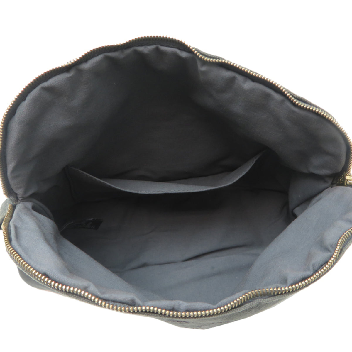 Hermes Gray Cotton Canvas Pouch (Pre-Owned)