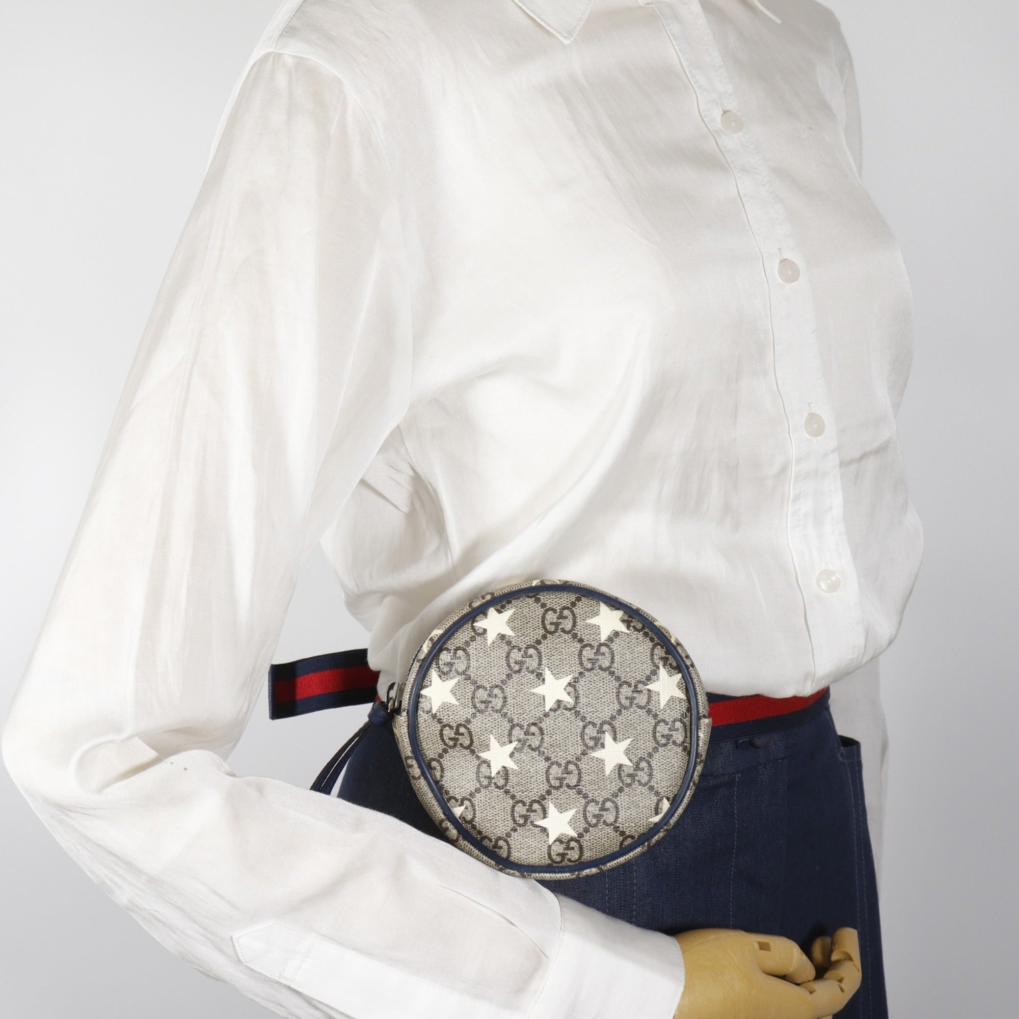 Gucci Brown Gg Supreme Fanny Pack (Pre-Owned)