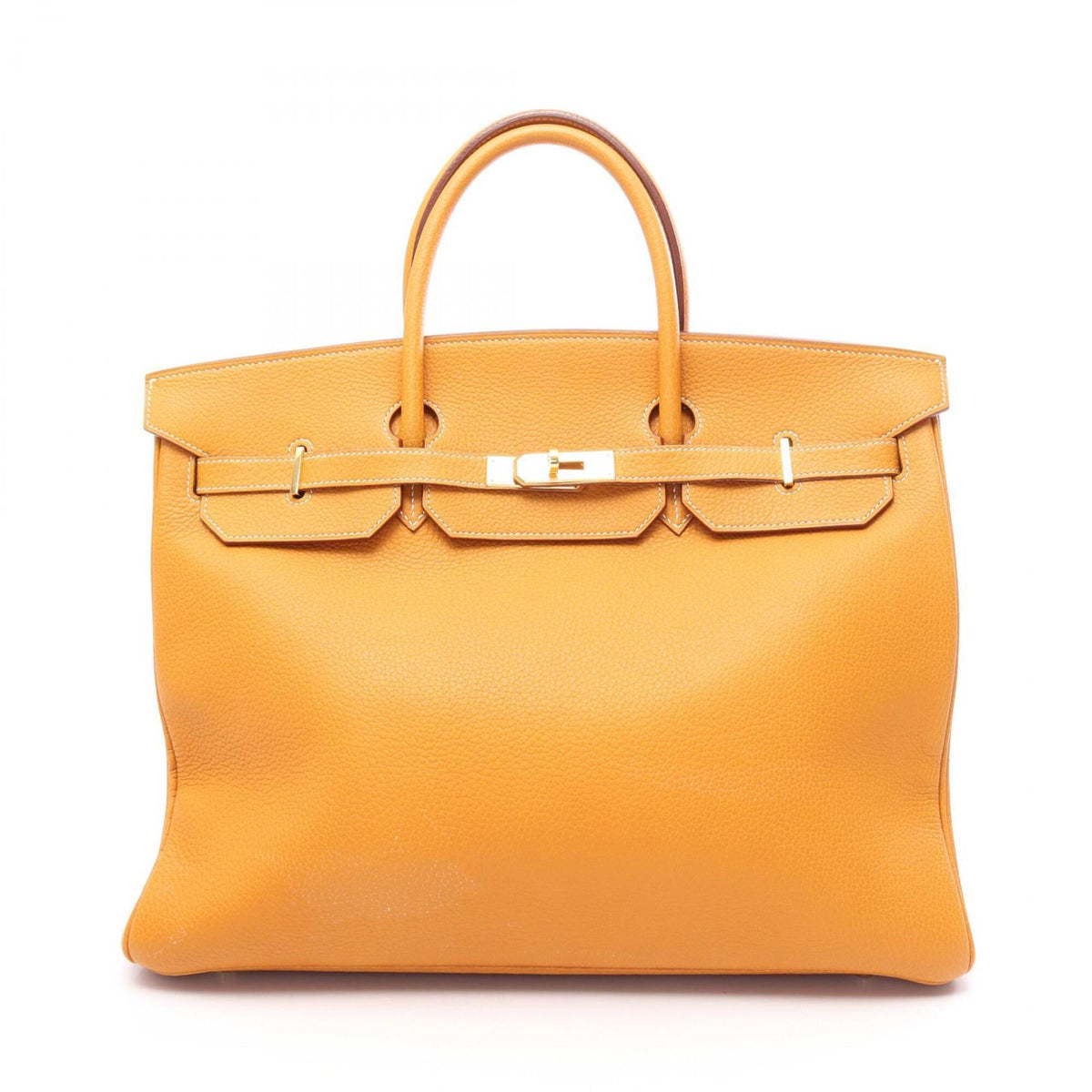 Hermes Yellow Togo Leather Handbag (Pre-Owned)