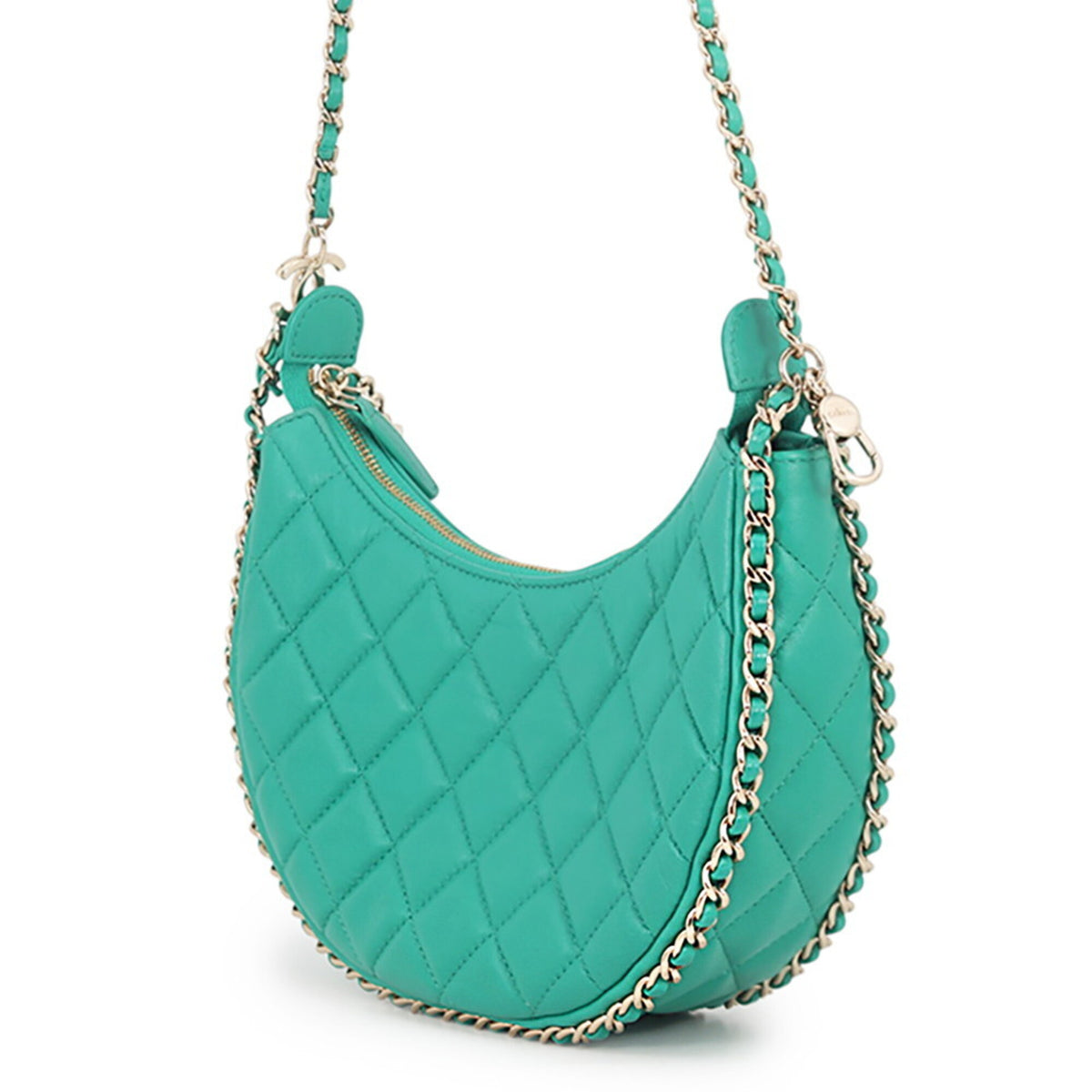 Chanel Green Handbag Shoulder Bag (Pre-Owned)