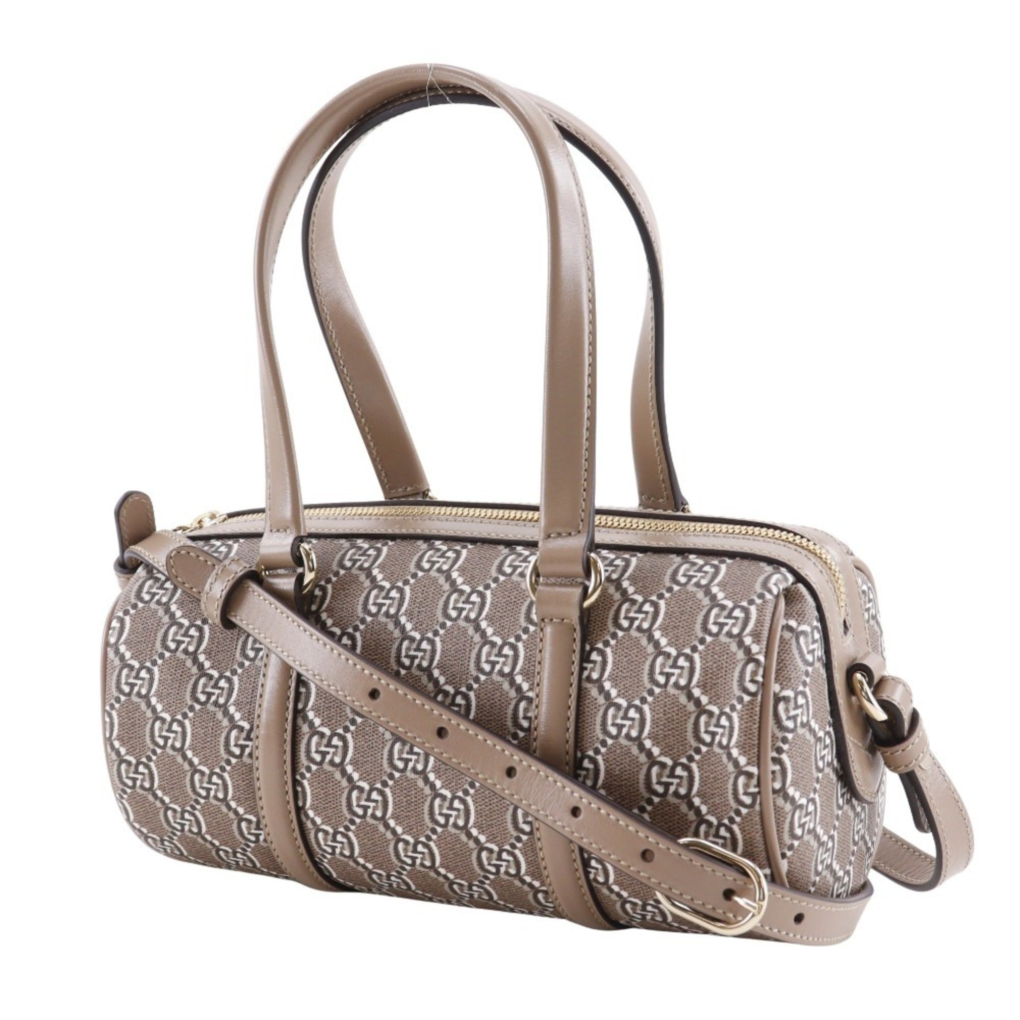Gucci Brown Pvc Leather Handbag (Pre-Owned)