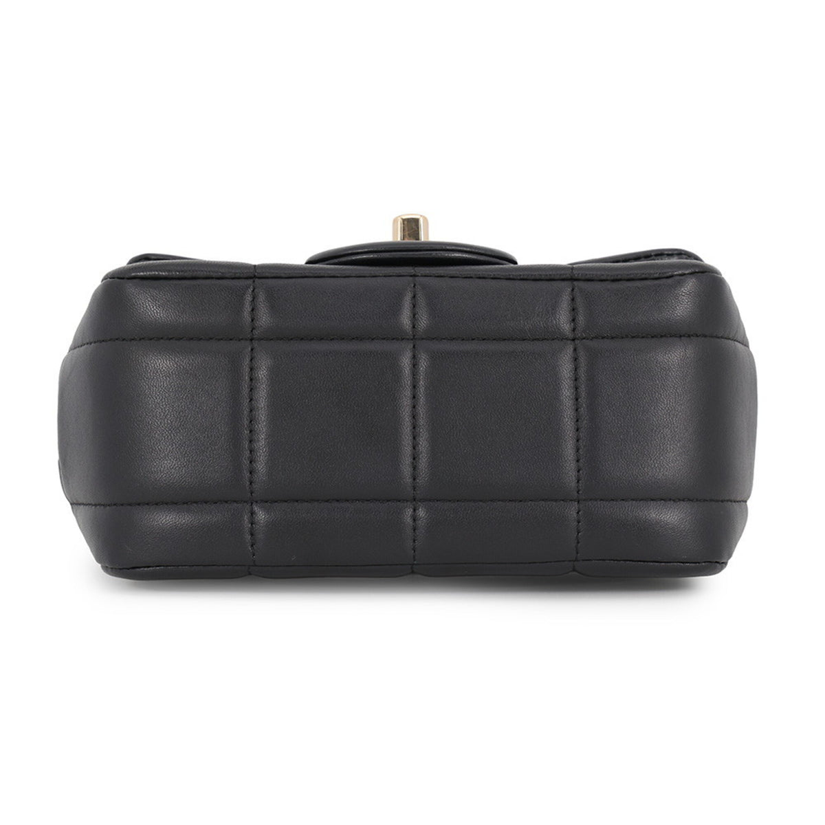 Chanel Chocolate Bar Black Leather Shoulder Bag (Pre-Owned)