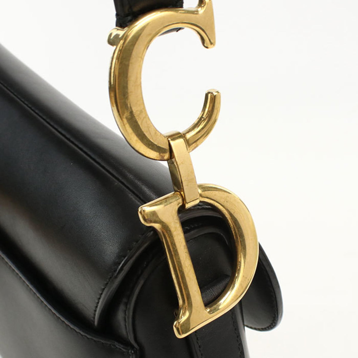 Christian Dior Black Leather Shoulder Bag (Pre-Owned)