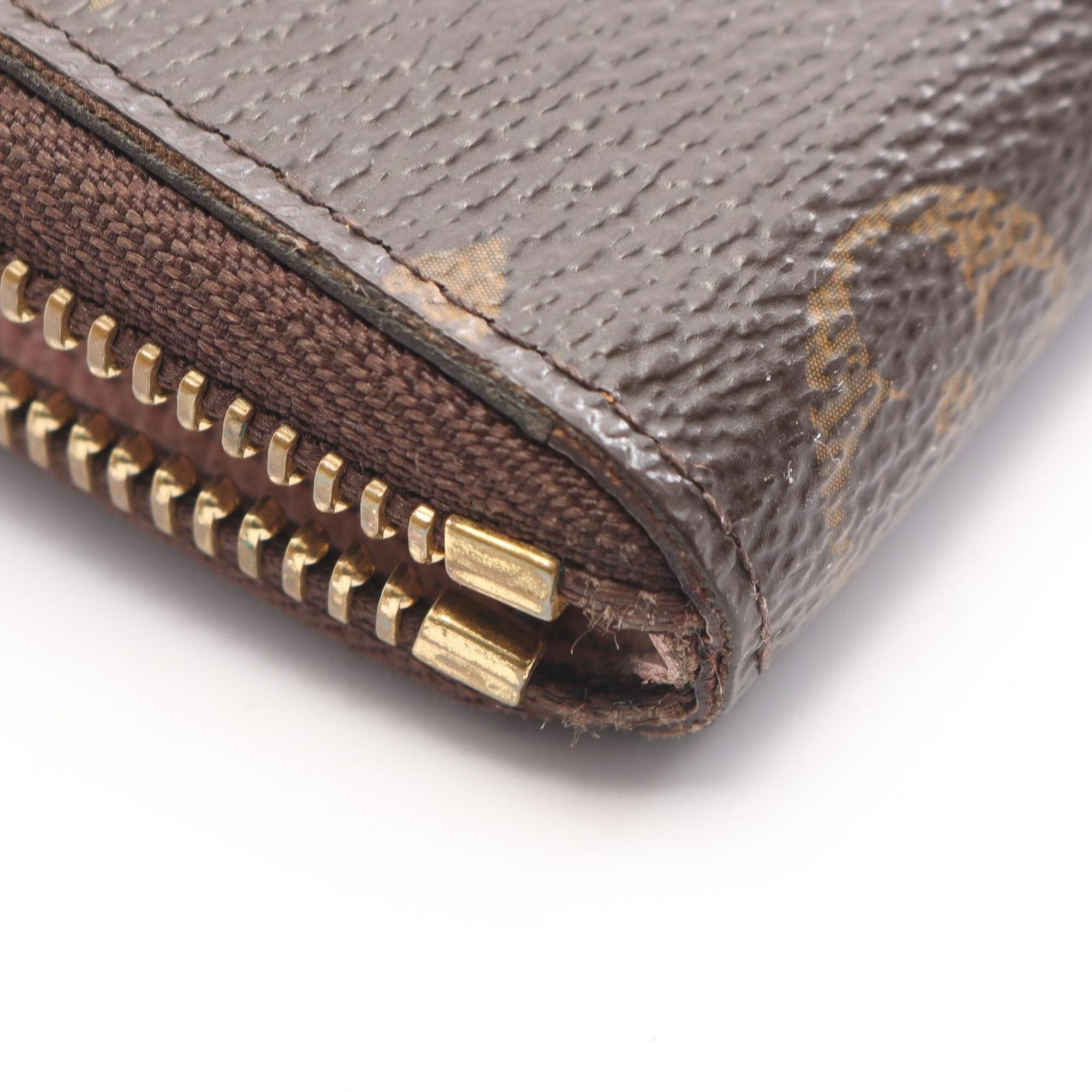 Louis Vuitton Brown Pink Pvc Leather Long Wallet (Bi-Fold) (Pre-Owned)