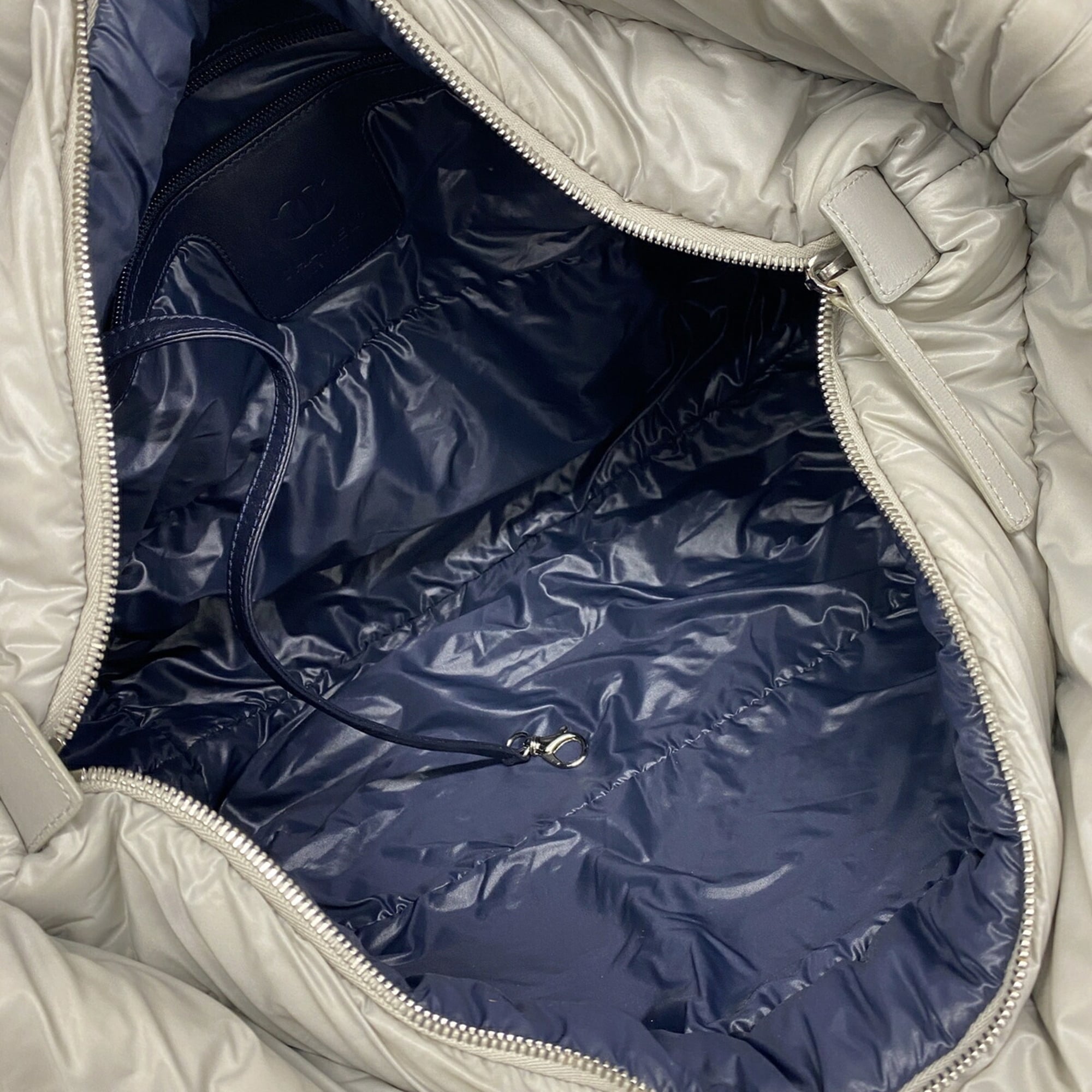 Chanel Gray Nylon Tote Bag (Pre-Owned)