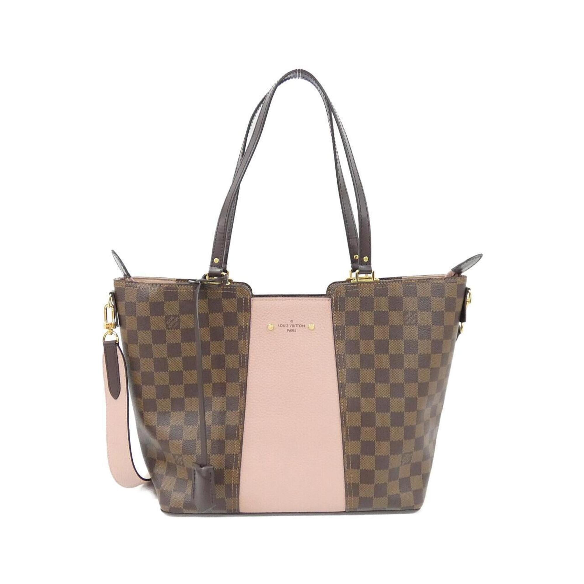 Louis Vuitton Ebene Magnolia Coated Canvas Leather Handbag (Pre-Owned)