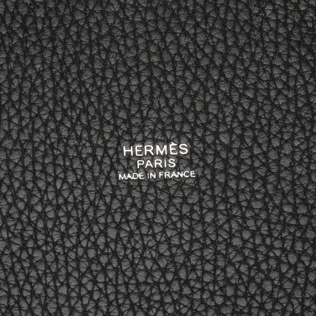 Hermes Black Taurillon Clemence Leather Handbag (Pre-Owned)