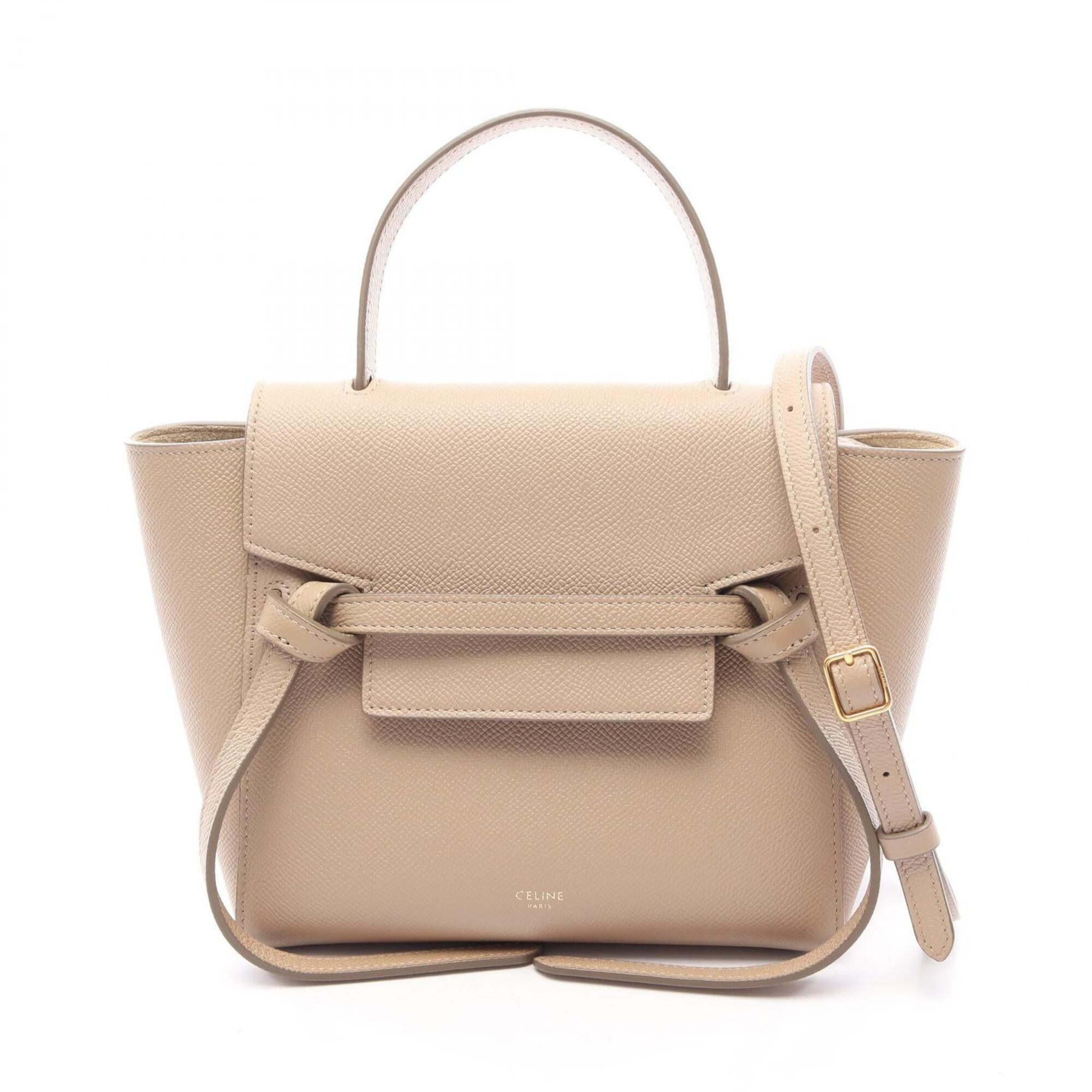 Celine Beige Leather Handbag (Pre-Owned)