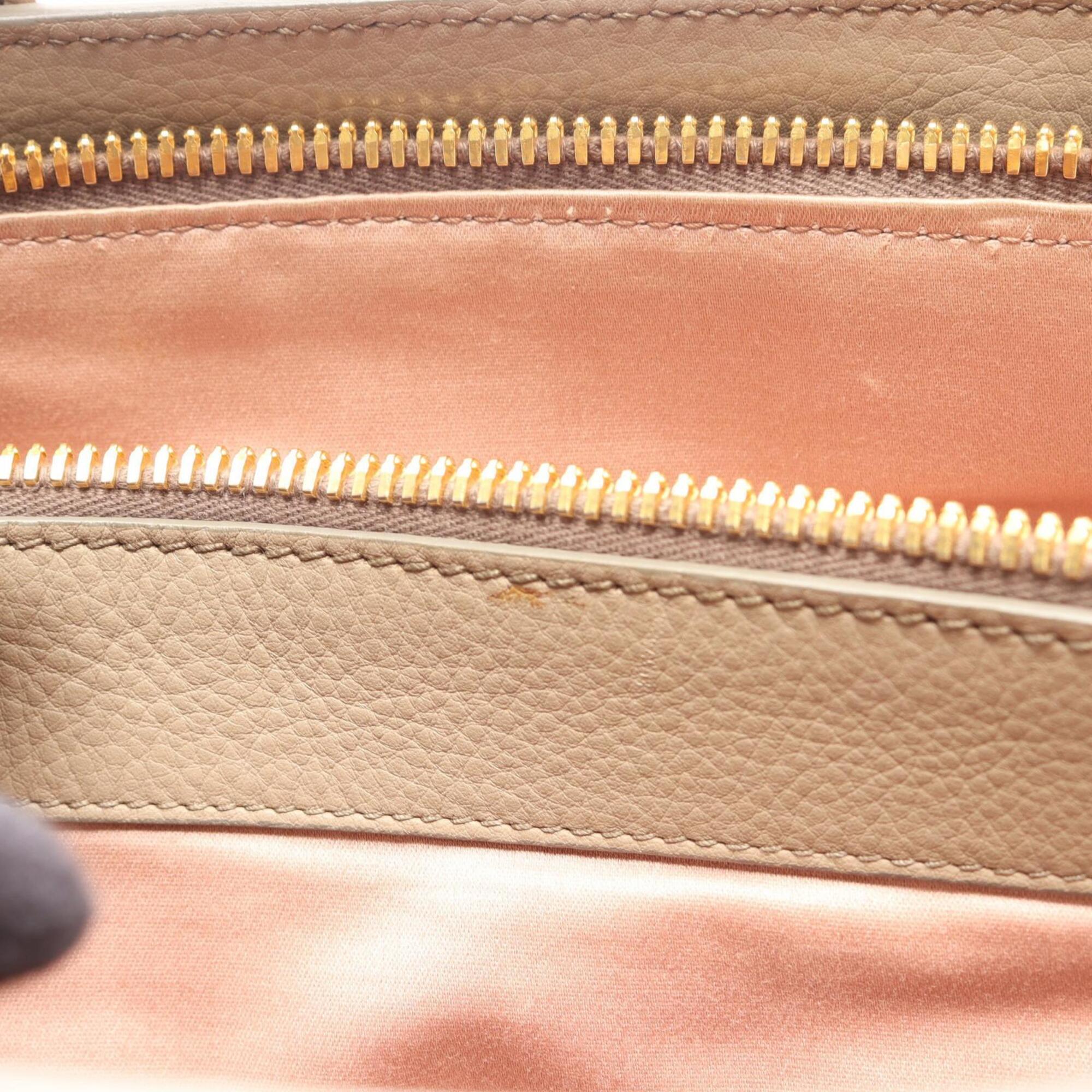 Miu Miu Beige Leather Handbag (Pre-Owned)