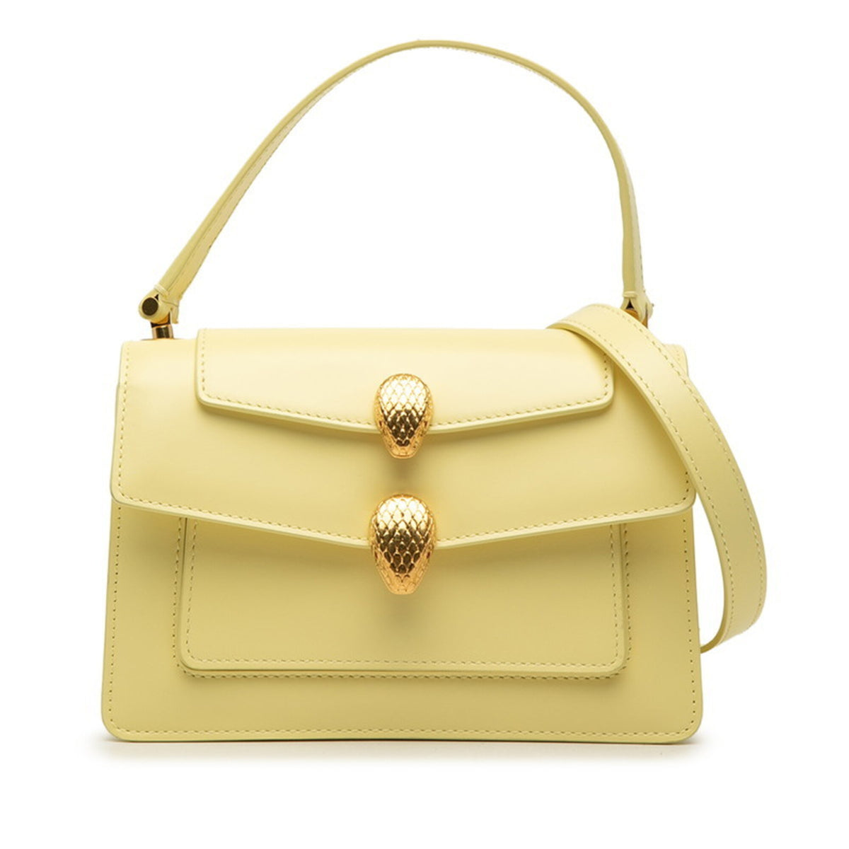 Bvlgari Yellow Leather Shoulder Bag (Pre-Owned)