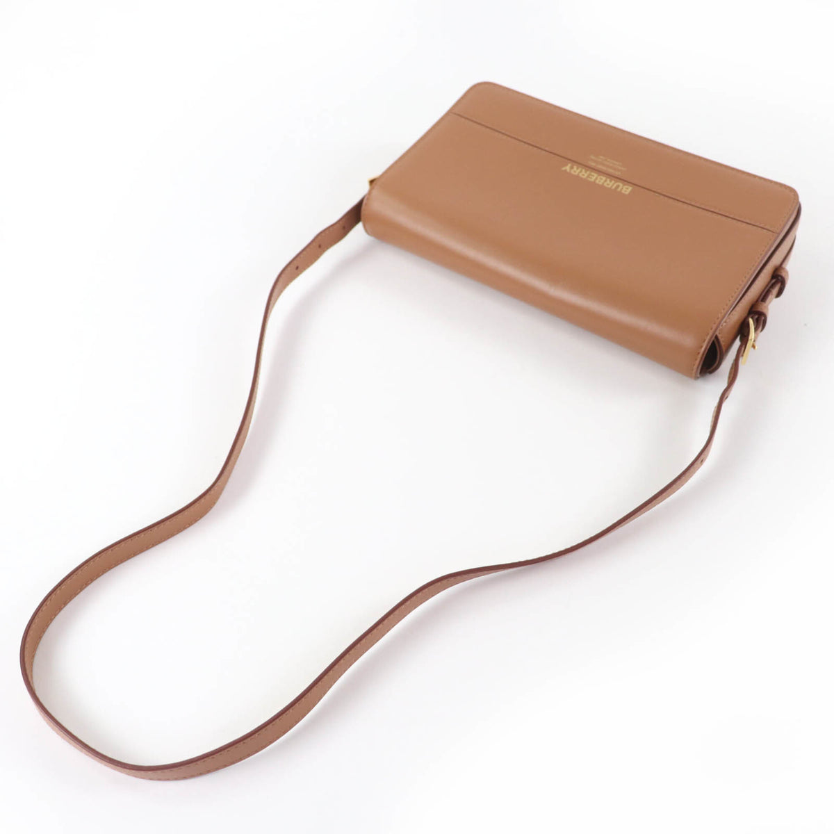Burberry Brown Leather Shoulder Bag (Pre-Owned)