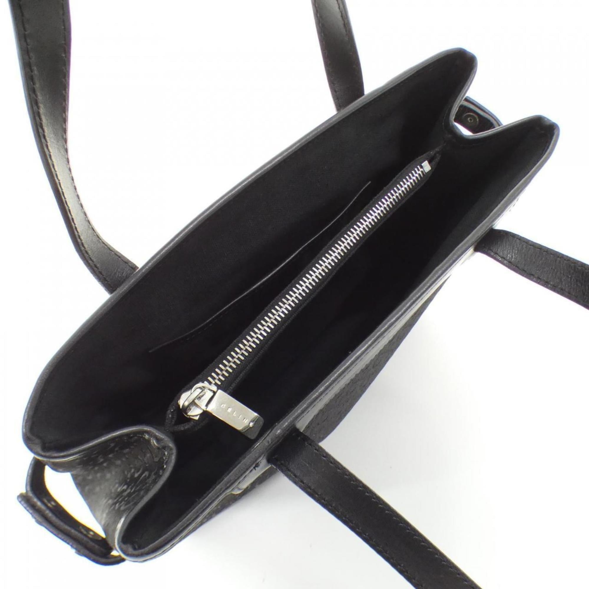 Celine Black Canvas Handbag (Pre-Owned)