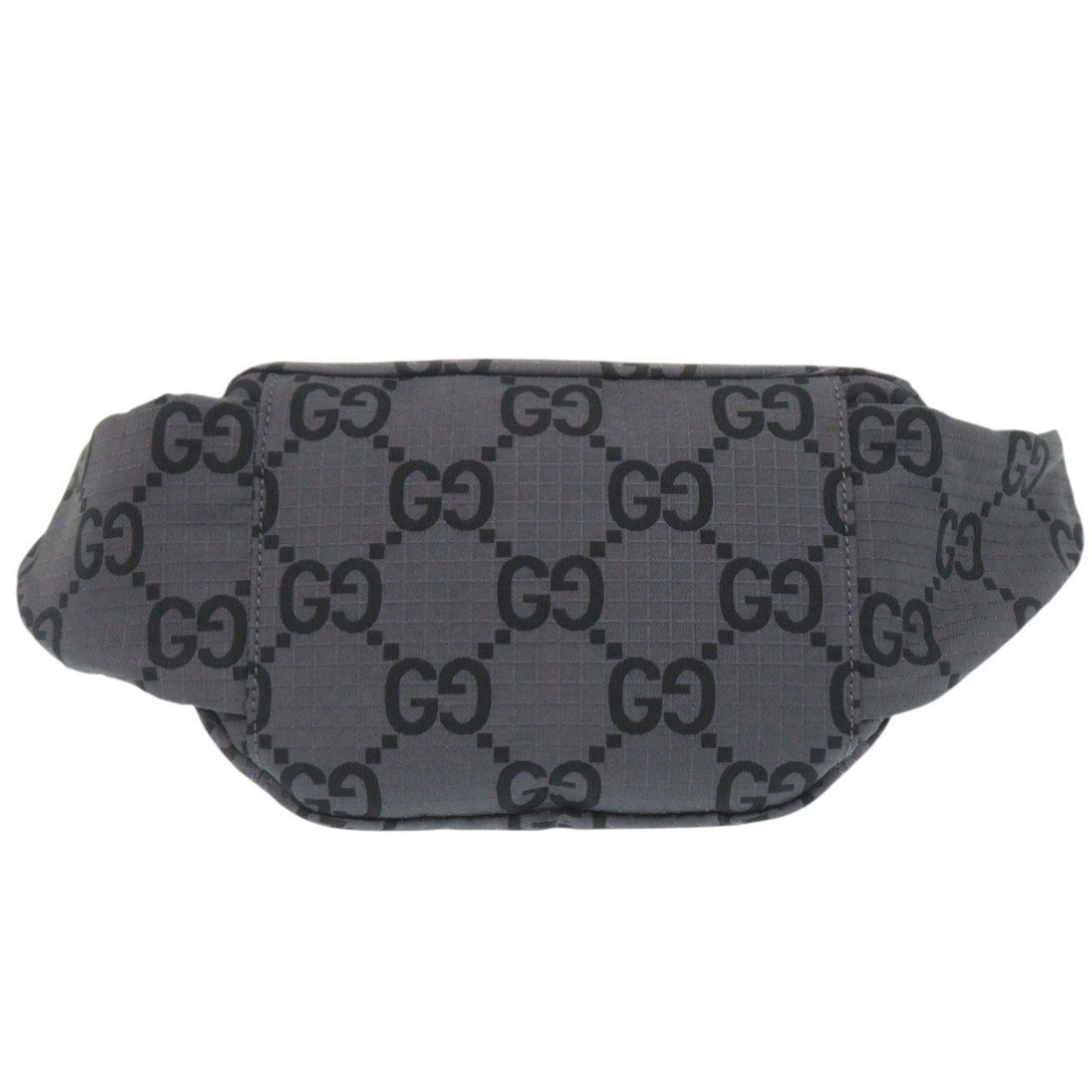 Gucci Gray Nylon Canvas Fanny Pack Sling Bag (Pre-Owned)