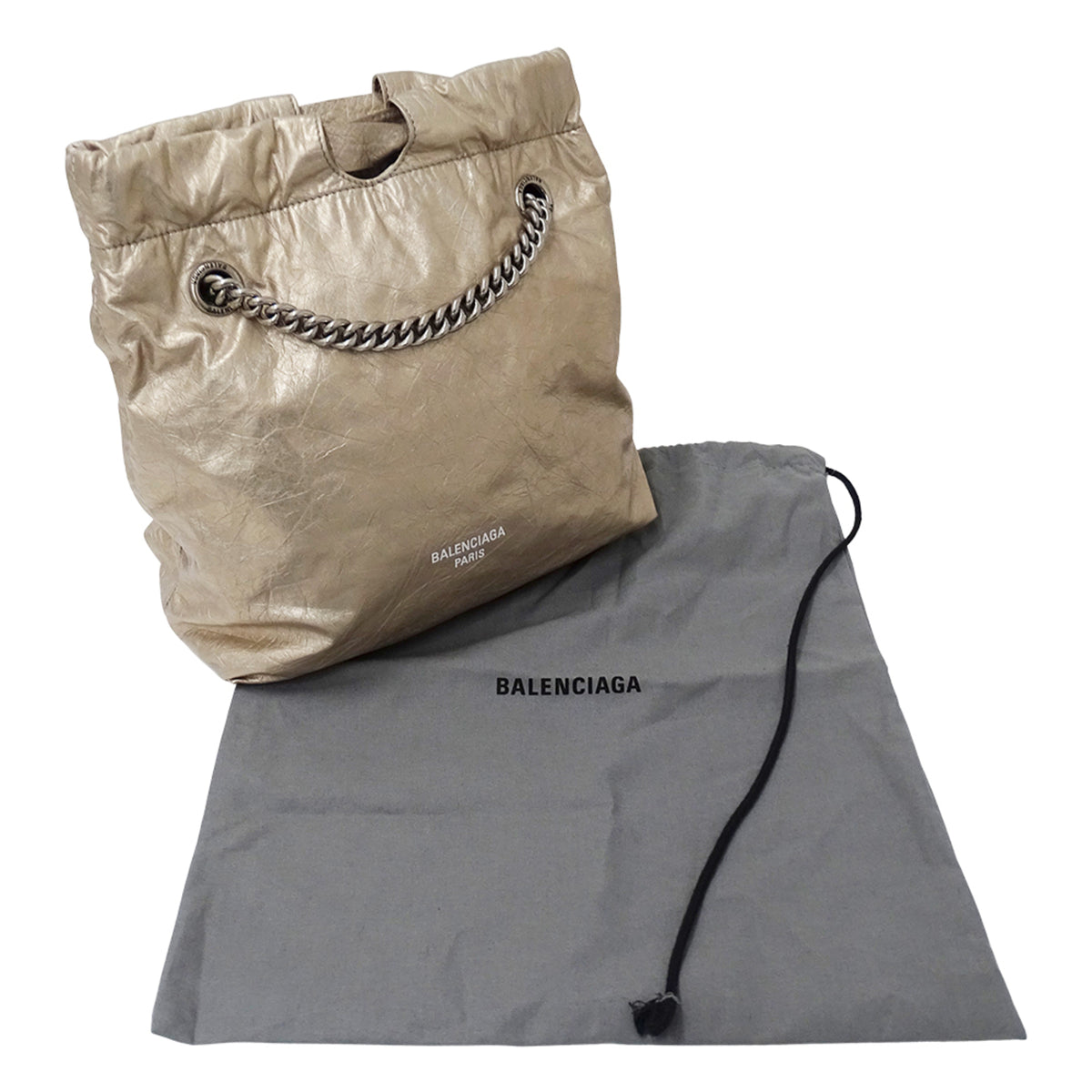 Balenciaga Metallic Leather Handbag Shoulder Bag (Pre-Owned)