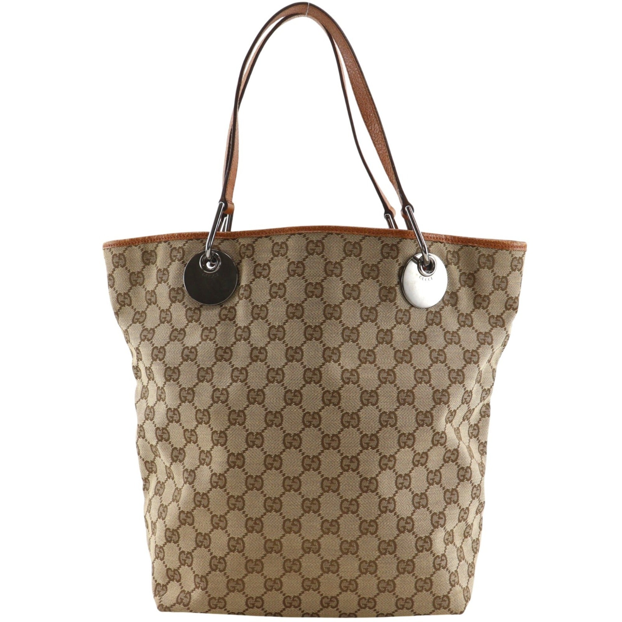 Gucci Beige Gg Canvas Tote Bag (Pre-Owned)