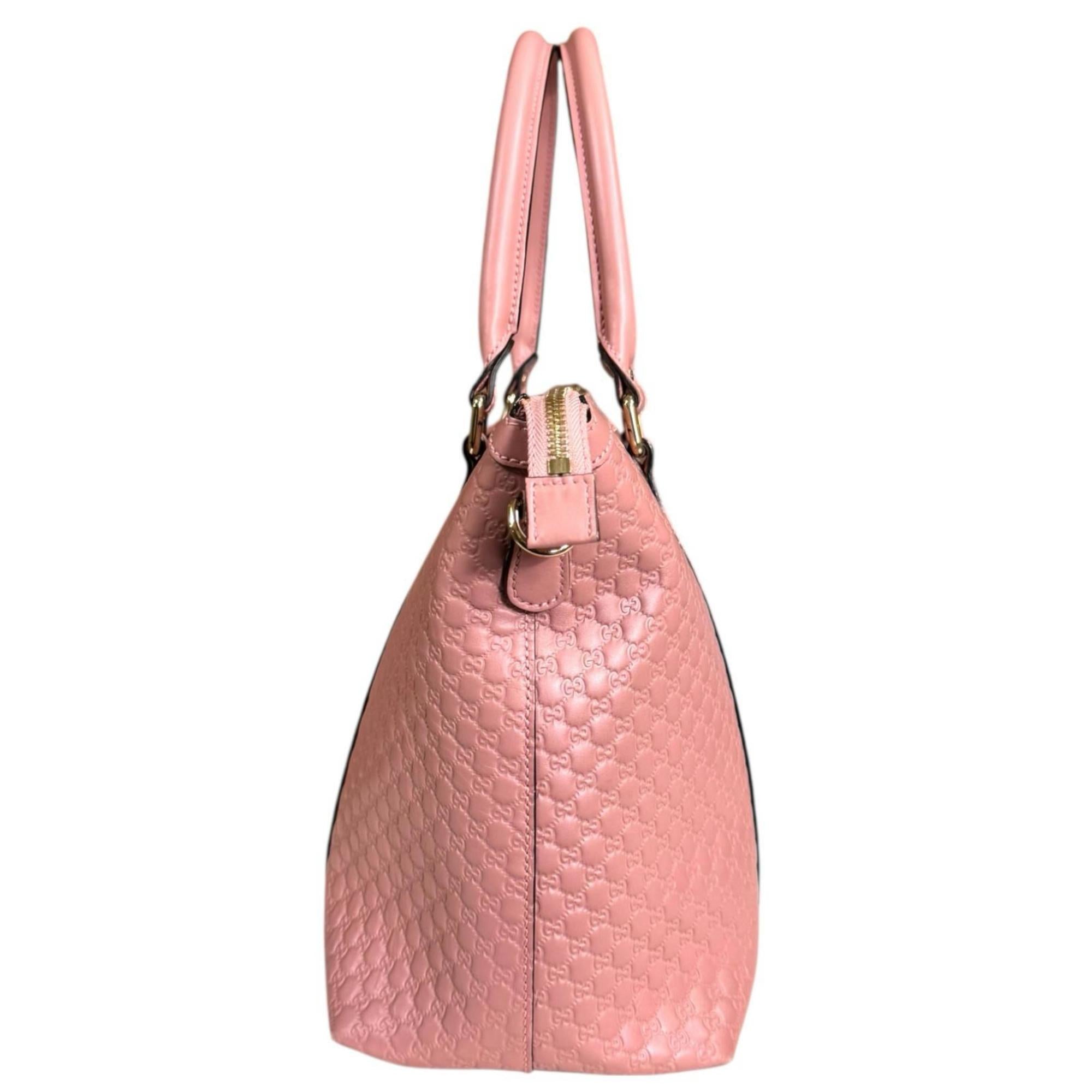 Gucci Pink Leather Shoulder Bag (Pre-Owned)