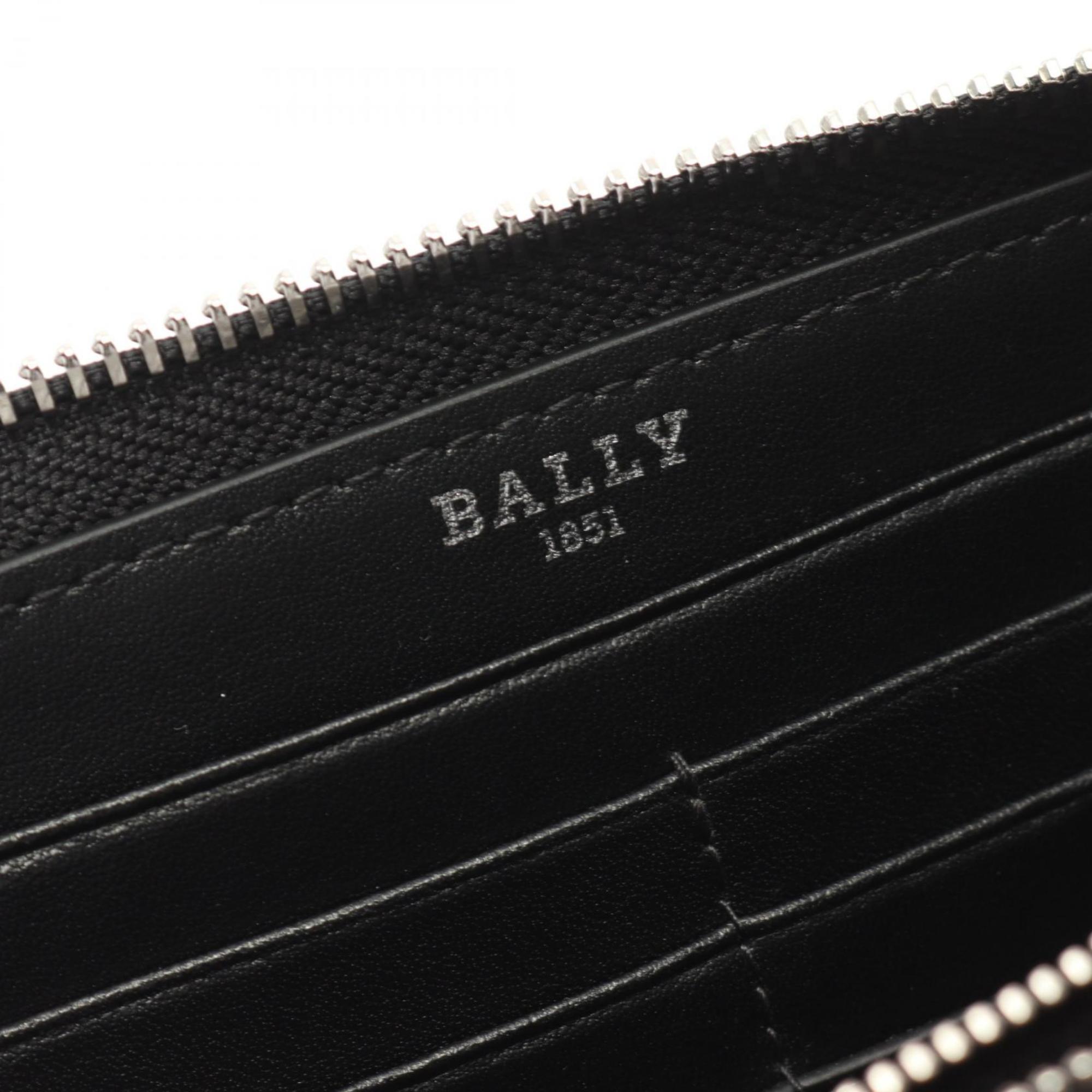 Bally Black Leather Long Wallet (Bi-Fold) (Pre-Owned)