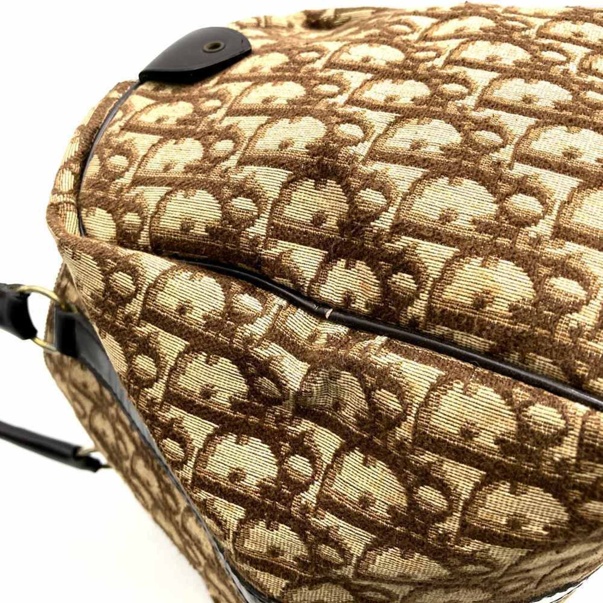 Christian Dior Brown Trotter Boston Bag (Pre-Owned)