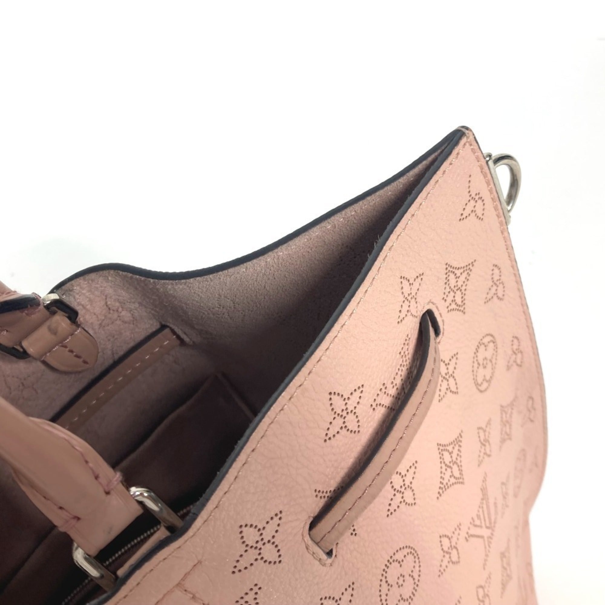 Louis Vuitton Magnolia Pink Mahina Leather Handbag Shoulder Bag (Pre-Owned)