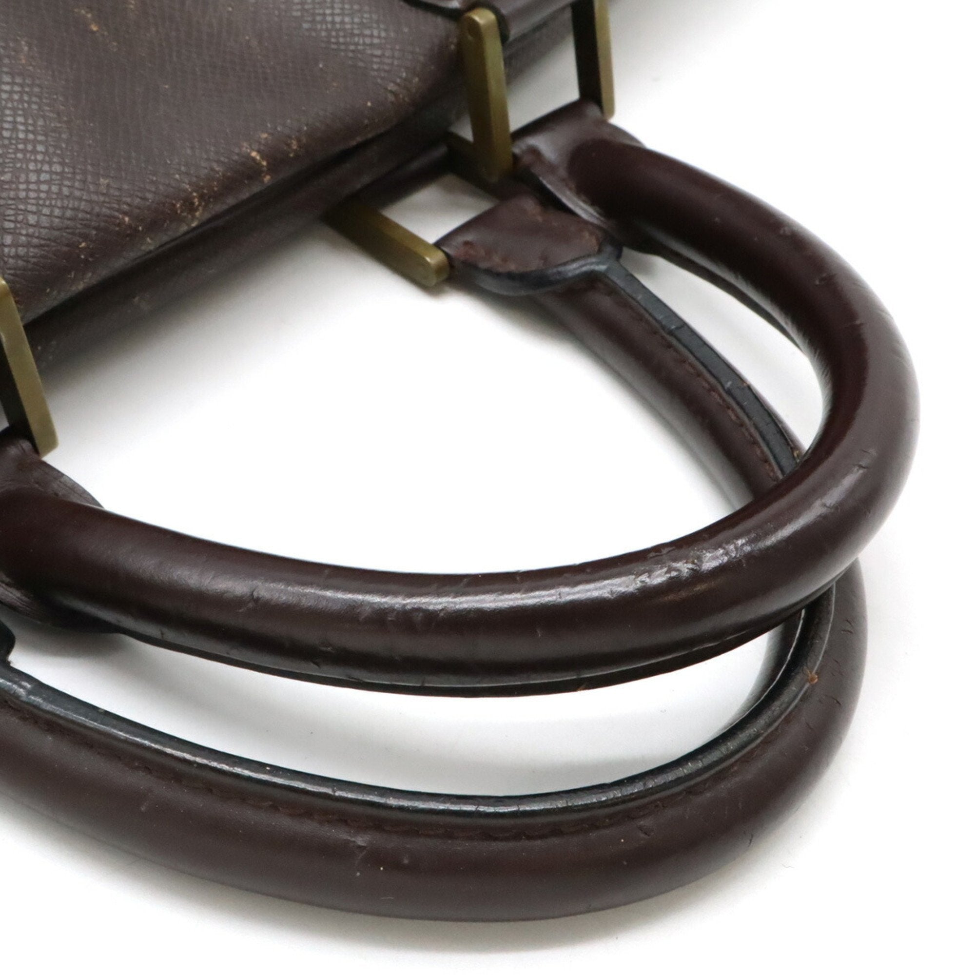 Louis Vuitton Acajou Taiga Leather Boston Bag (Pre-Owned)