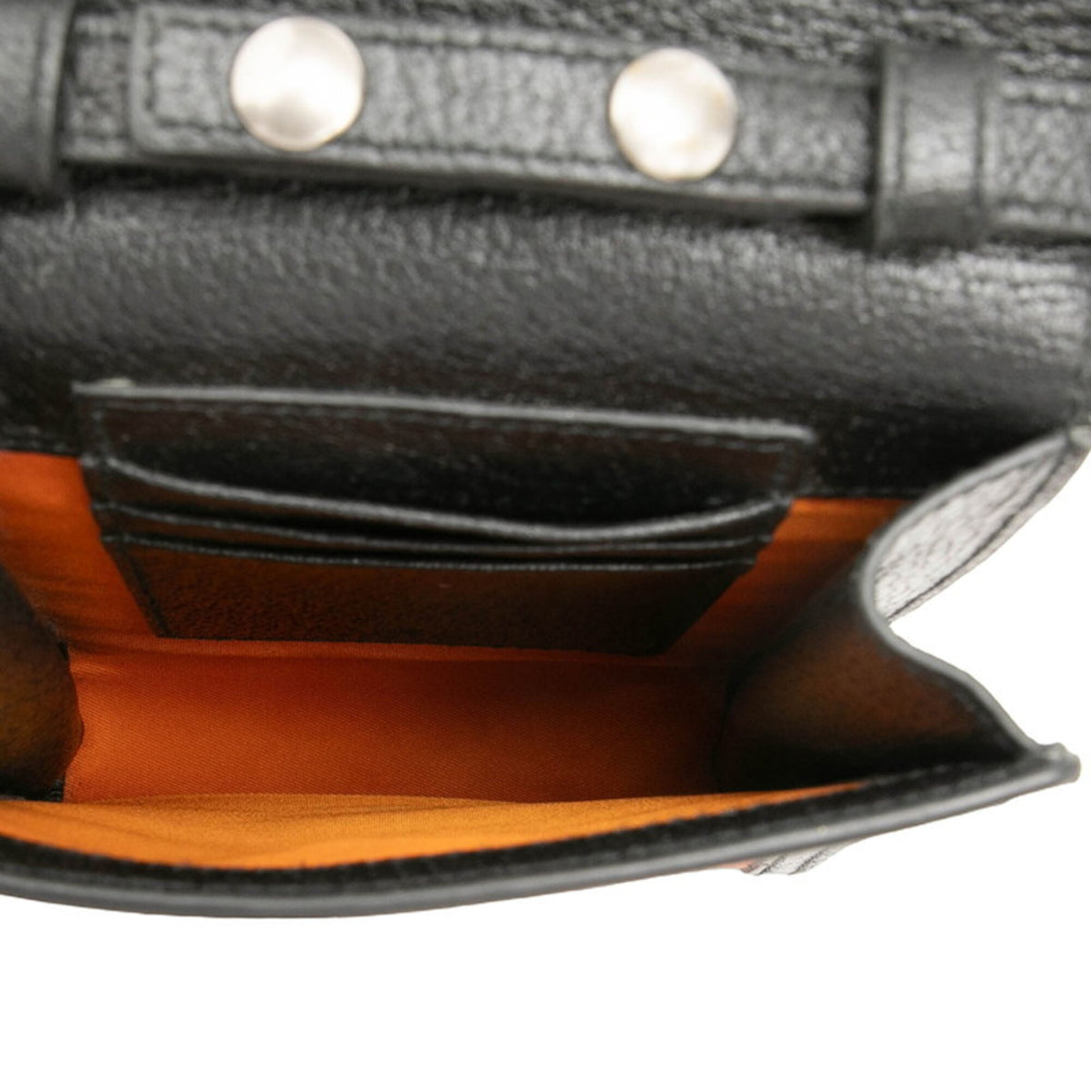 Gucci Orange Nylon Leather Shoulder Bag (Pre-Owned)