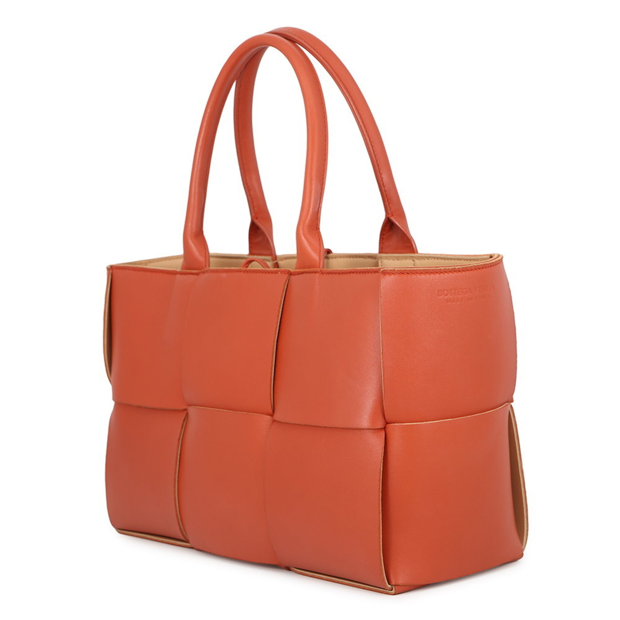 Bottega Veneta Red Color Intrecciato Handbag Pouch (Pre-Owned)