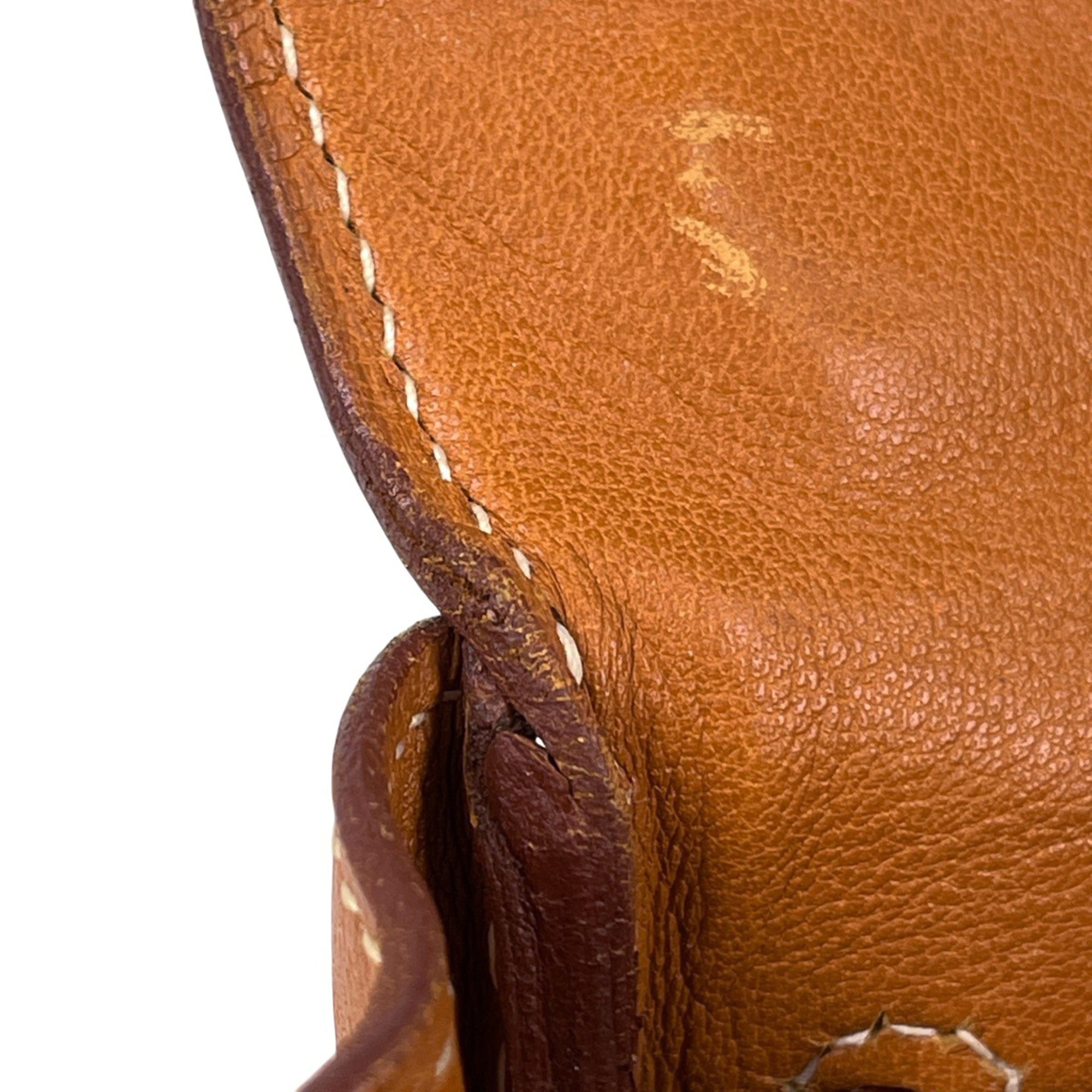 Hermes Kelly Brown Gulliver Leather Handbag (Pre-Owned)
