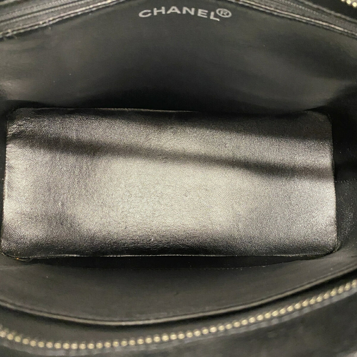 Chanel Black Grained Calfskin Tote Bag (Pre-Owned)