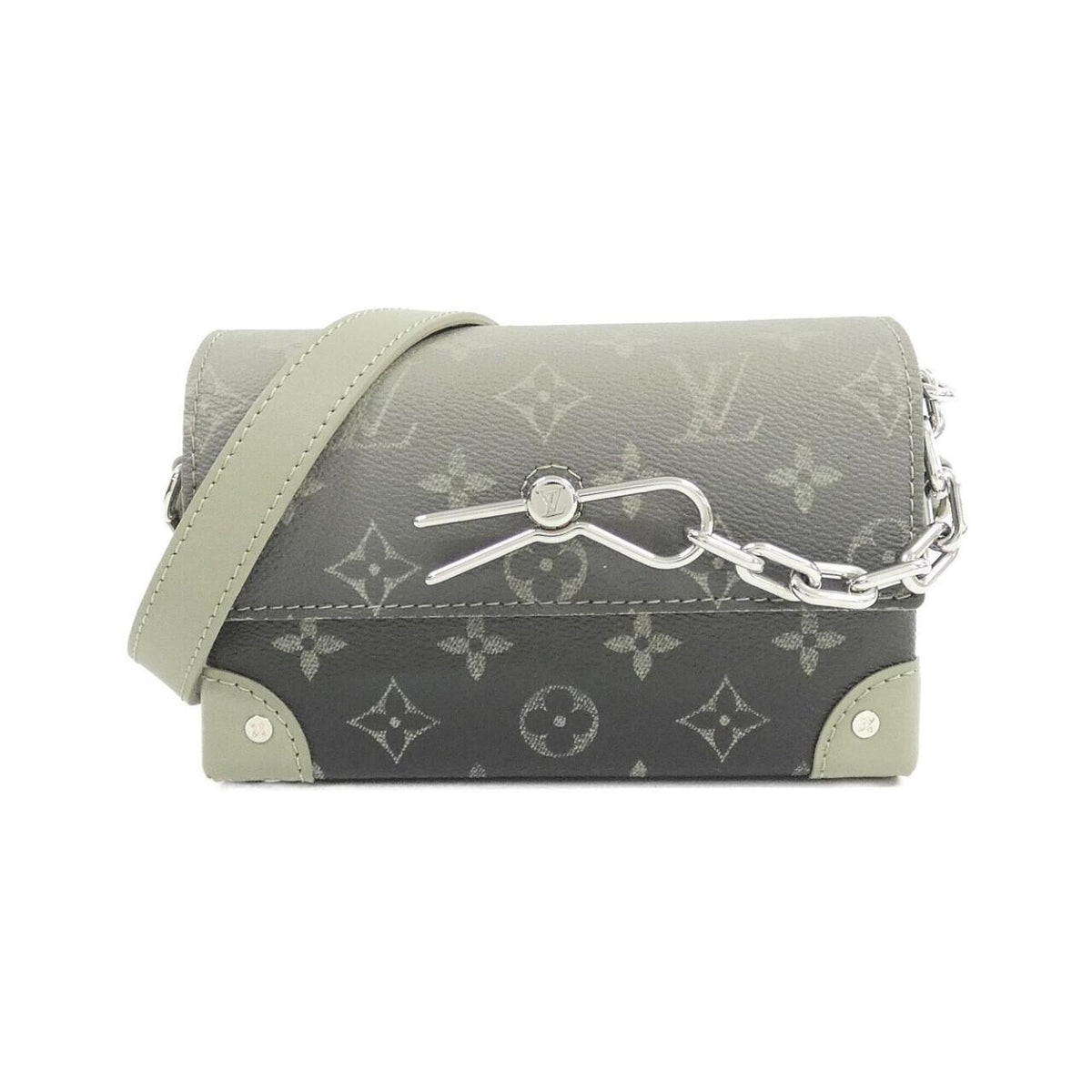 Louis Vuitton Khaki Vert Coated Canvas Shoulder Bag (Pre-Owned)