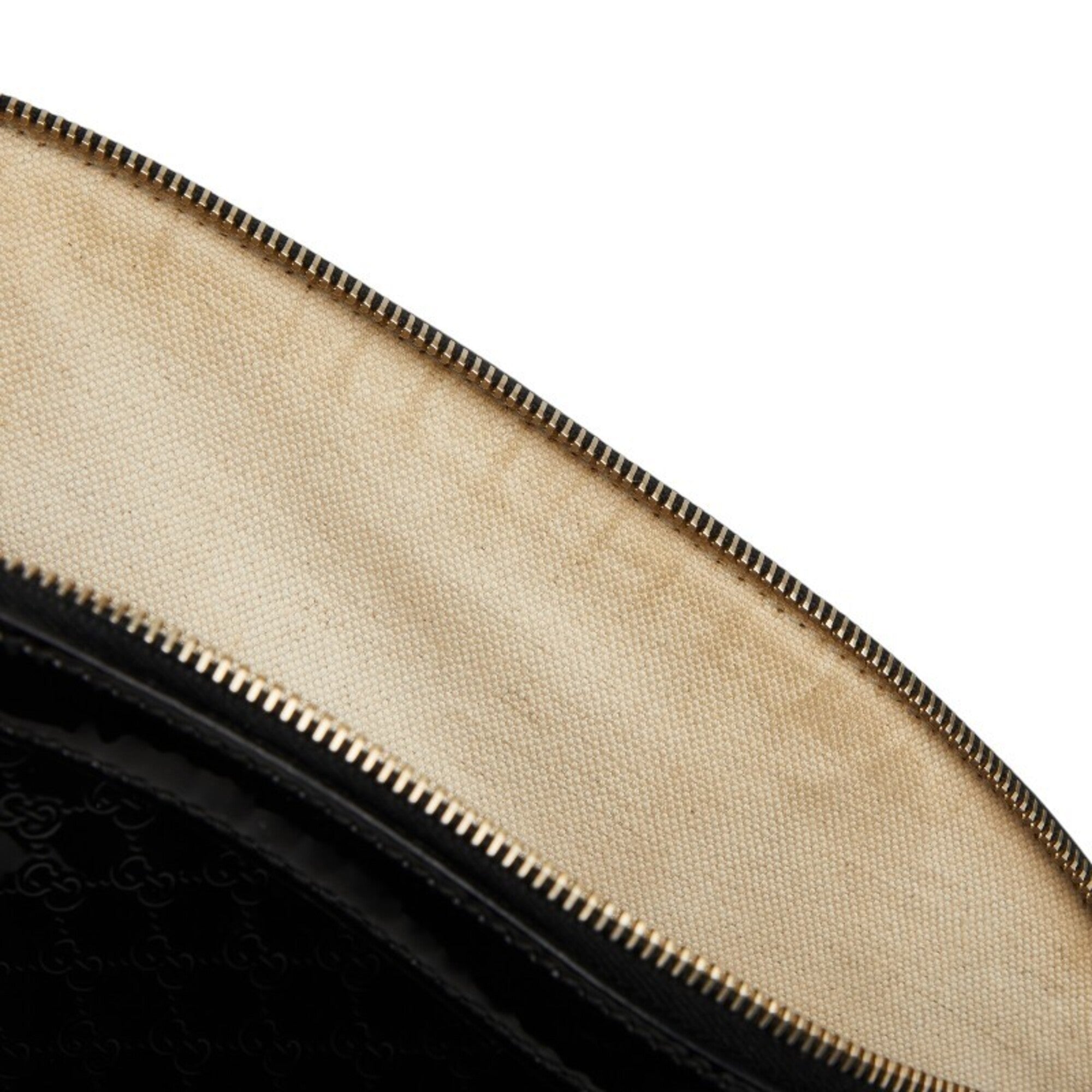 Gucci Black Leather Handbag Shoulder Bag (Pre-Owned)