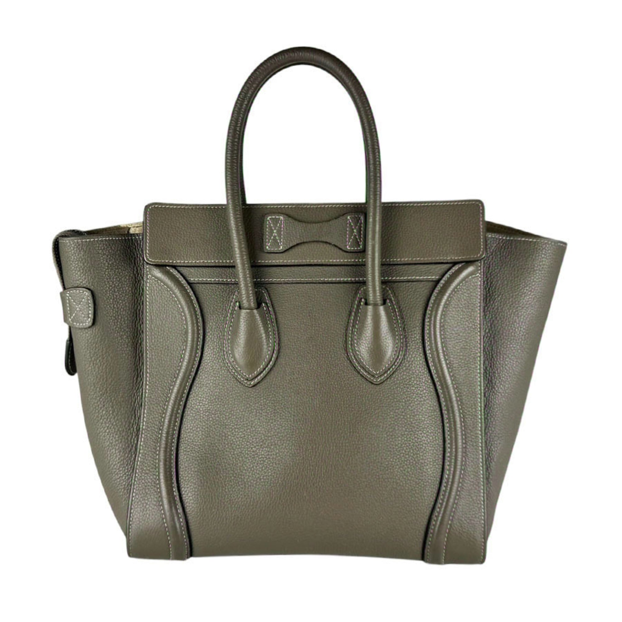Celine Grayish Leather Handbag (Pre-Owned)