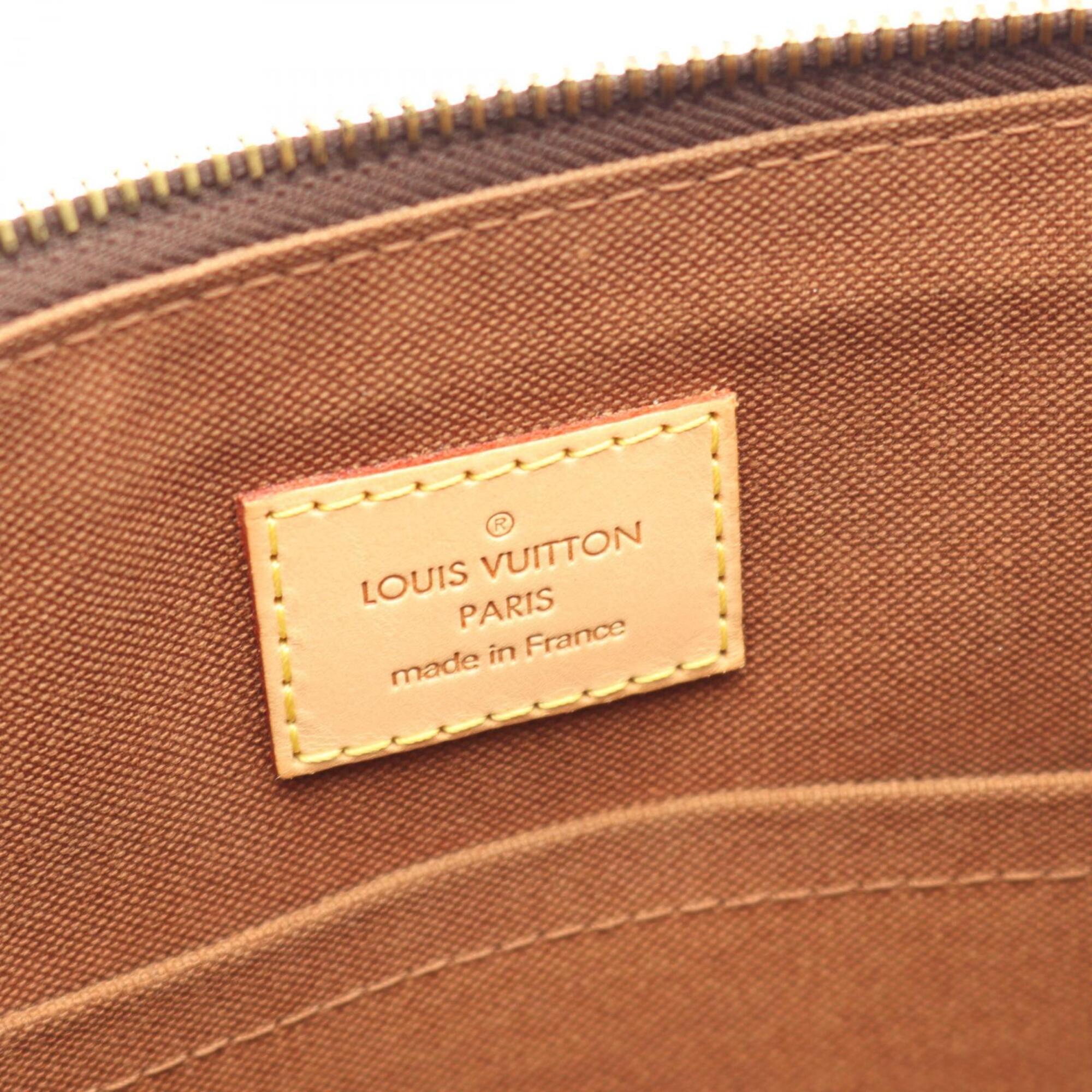 Louis Vuitton Brown Coated Canvas Pvc Monogram Leather Handbag Tote Bag (Pre-Owned)