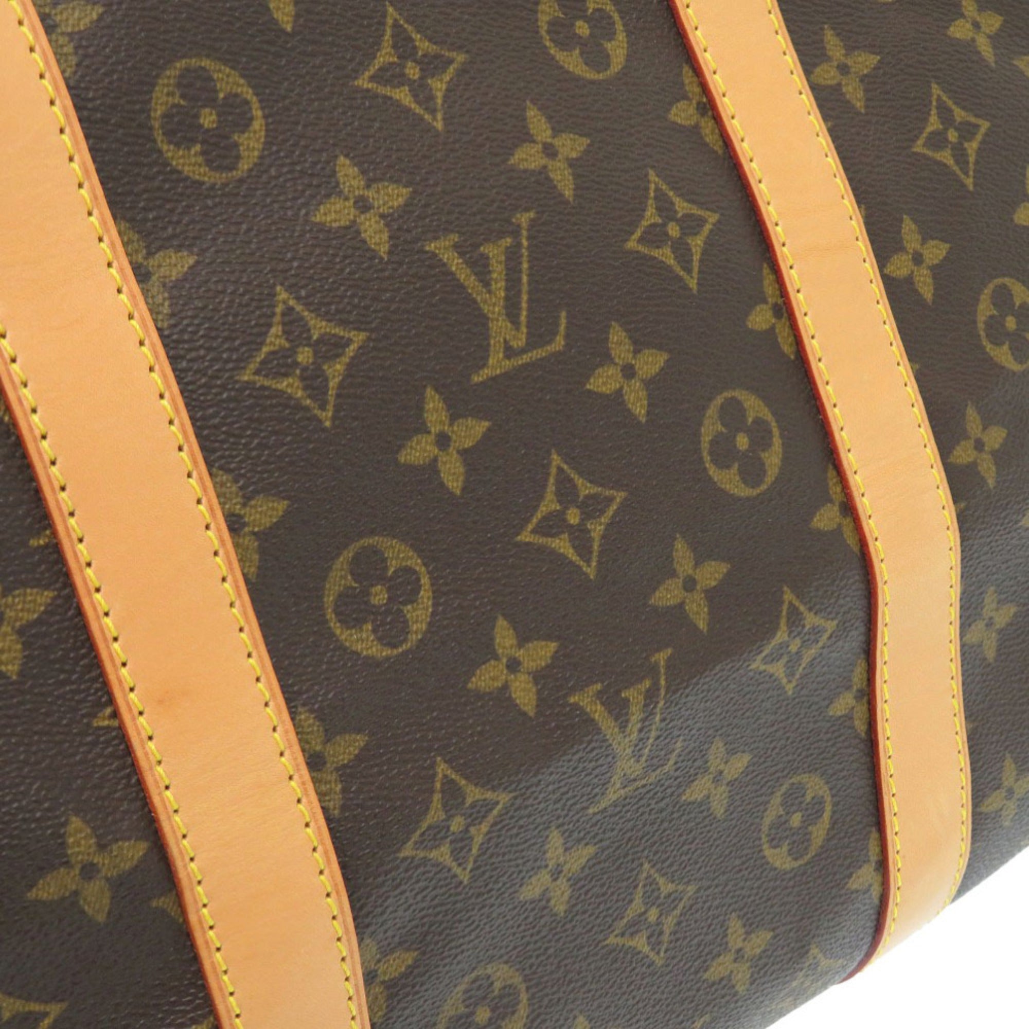 Louis Vuitton Brown Monogram Canvas Boston Bag (Pre-Owned)