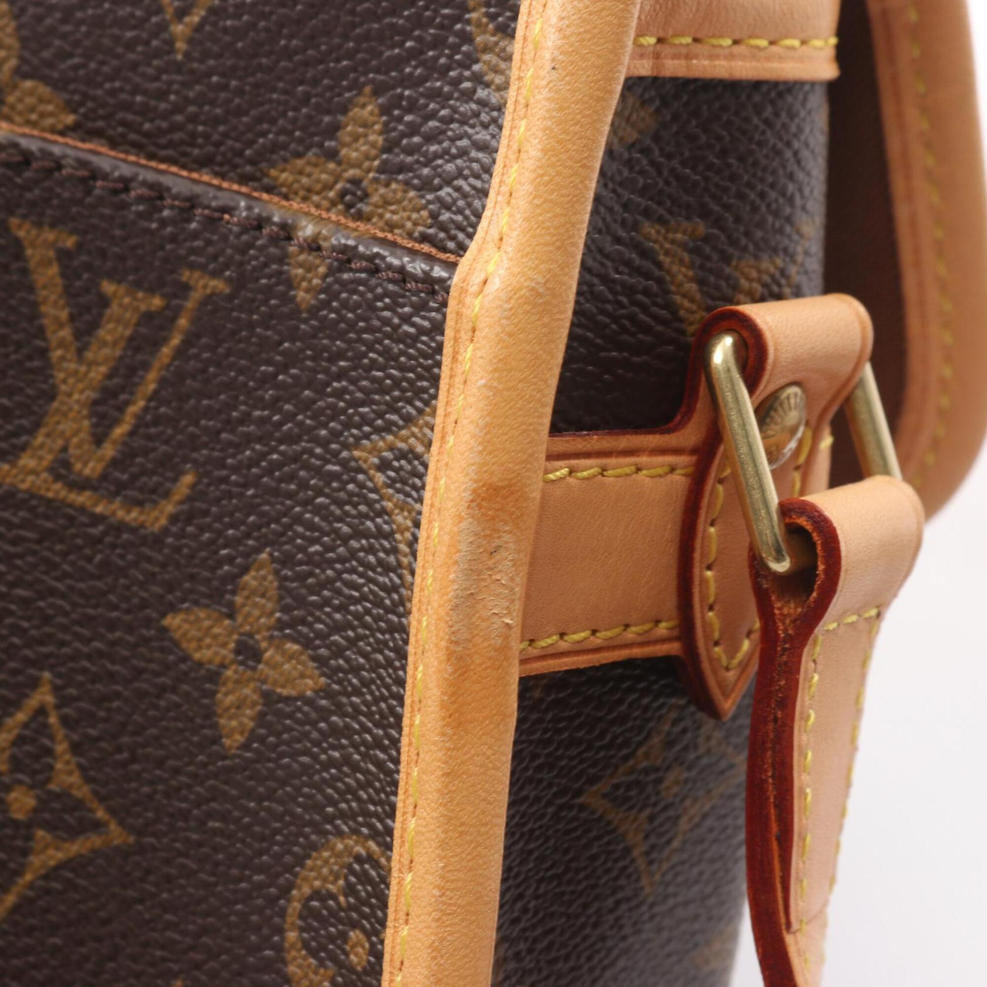 Louis Vuitton Brown Coated Canvas Pvc Monogram Leather Handbag Shoulder Bag (Pre-Owned)