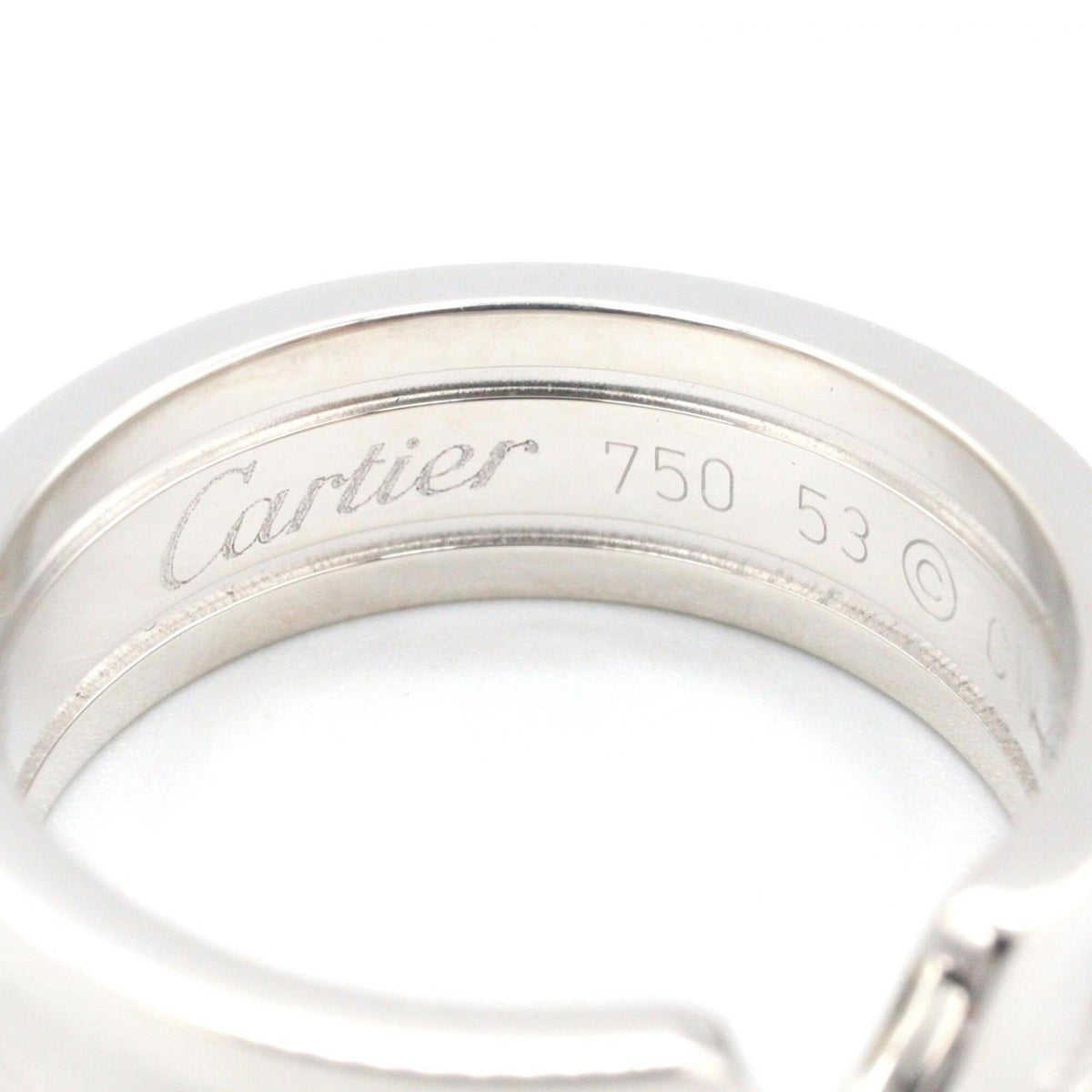 Cartier Silver White Gold (18K) Band Ring (Pre-Owned)