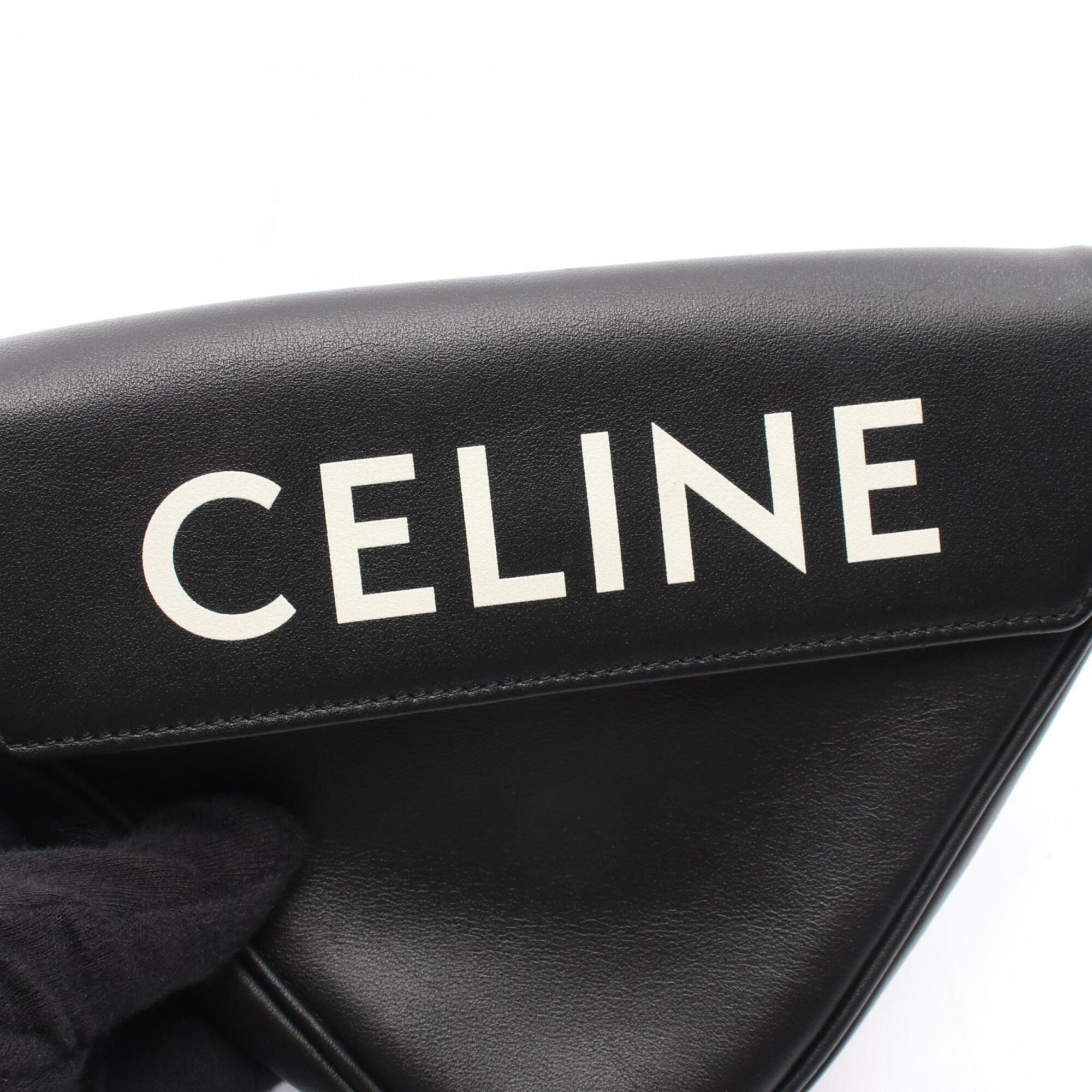Celine Black Leather Handbag Shoulder Bag (Pre-Owned)