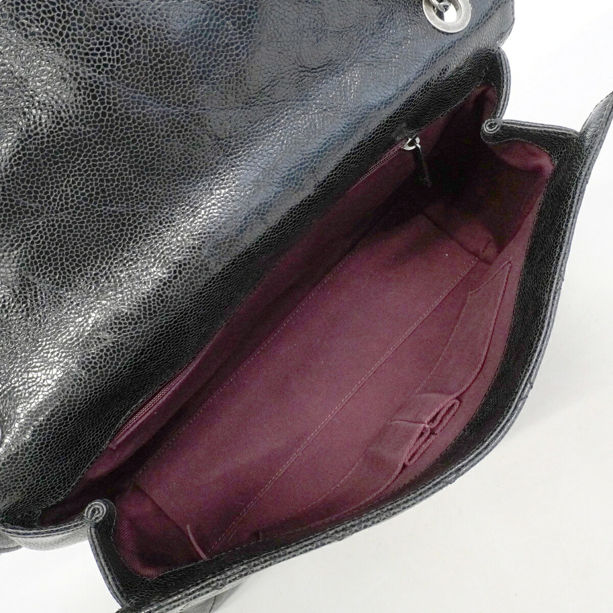 Chanel Black Grained Calfskin Shoulder Bag (Pre-Owned)