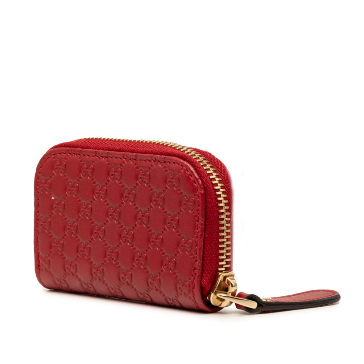 Gucci Red Color Leather Coin Purse/Coin Case (Pre-Owned)
