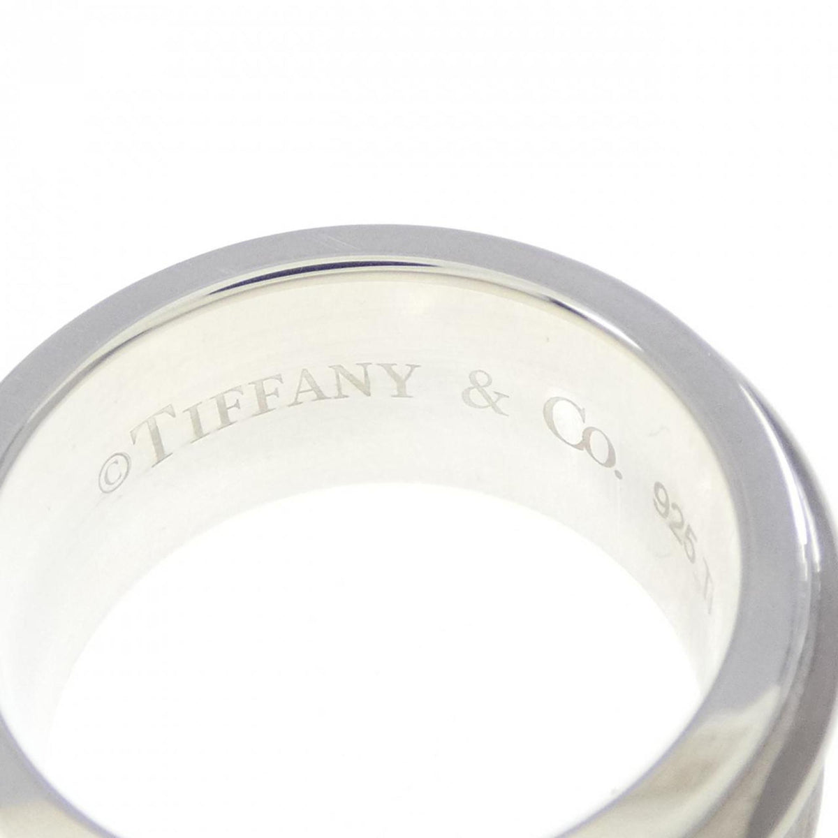 Tiffany Silver 925 Titanium Band Ring (Pre-Owned)