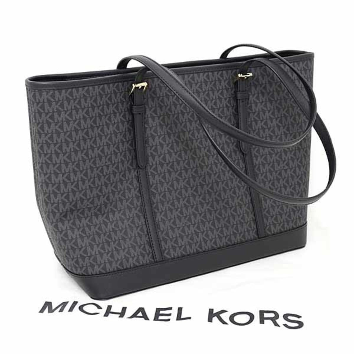 Michael Kors Jet Set Travel Black Weekend Bag (Pre-Owned)