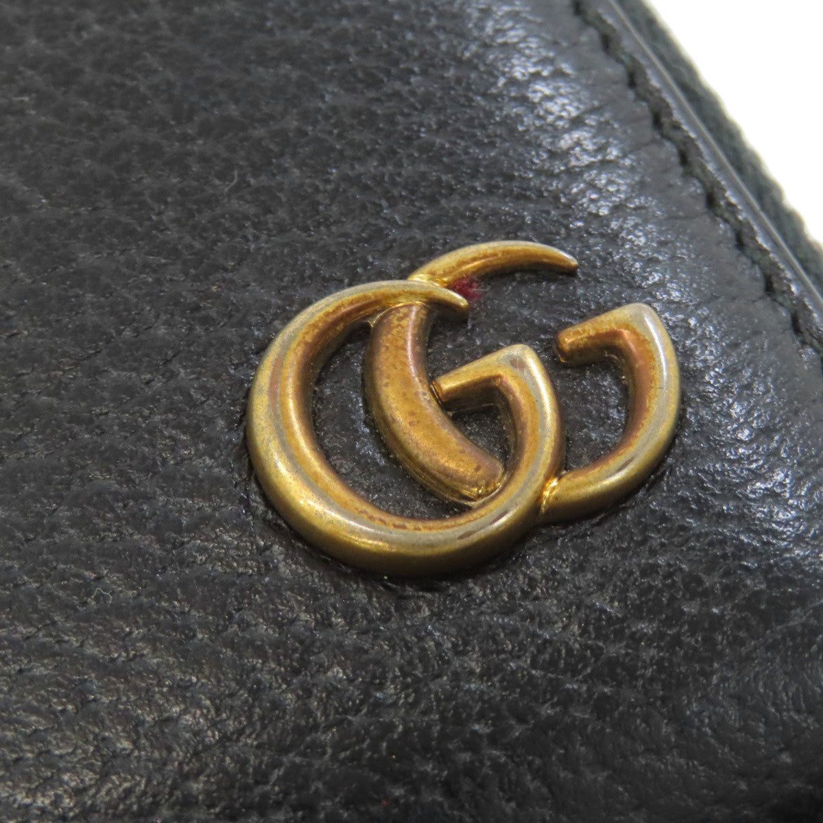 Gucci Black Leather Long Wallet (Bi-Fold) (Pre-Owned)