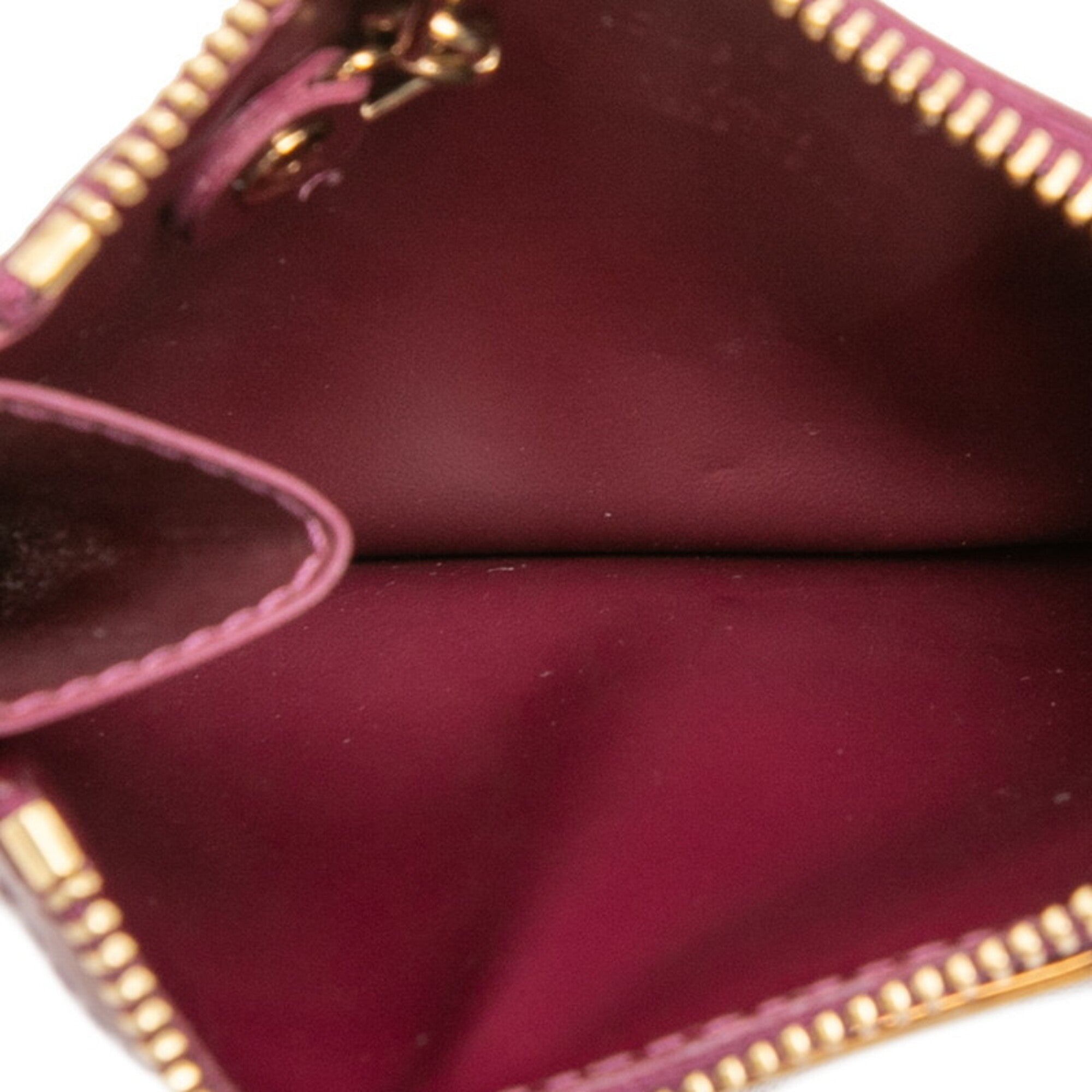 Louis Vuitton Monogram Vernis Red Color Patent Leather Coin Purse/Coin Case (Pre-Owned)