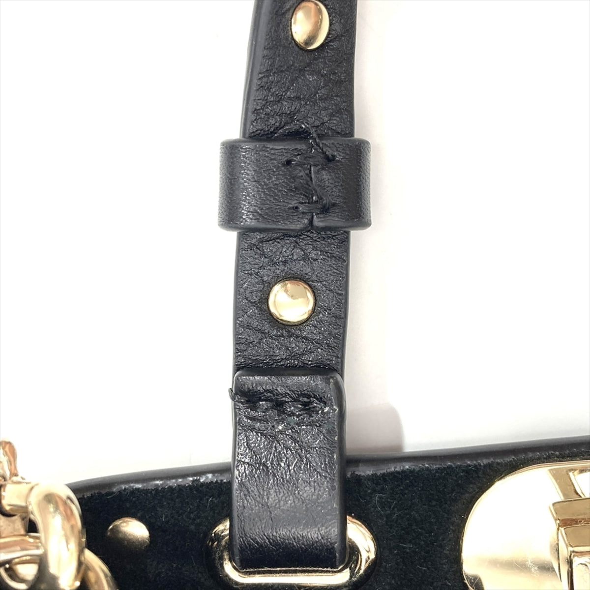 Valentino Black Leather Shoulder Bag (Pre-Owned)