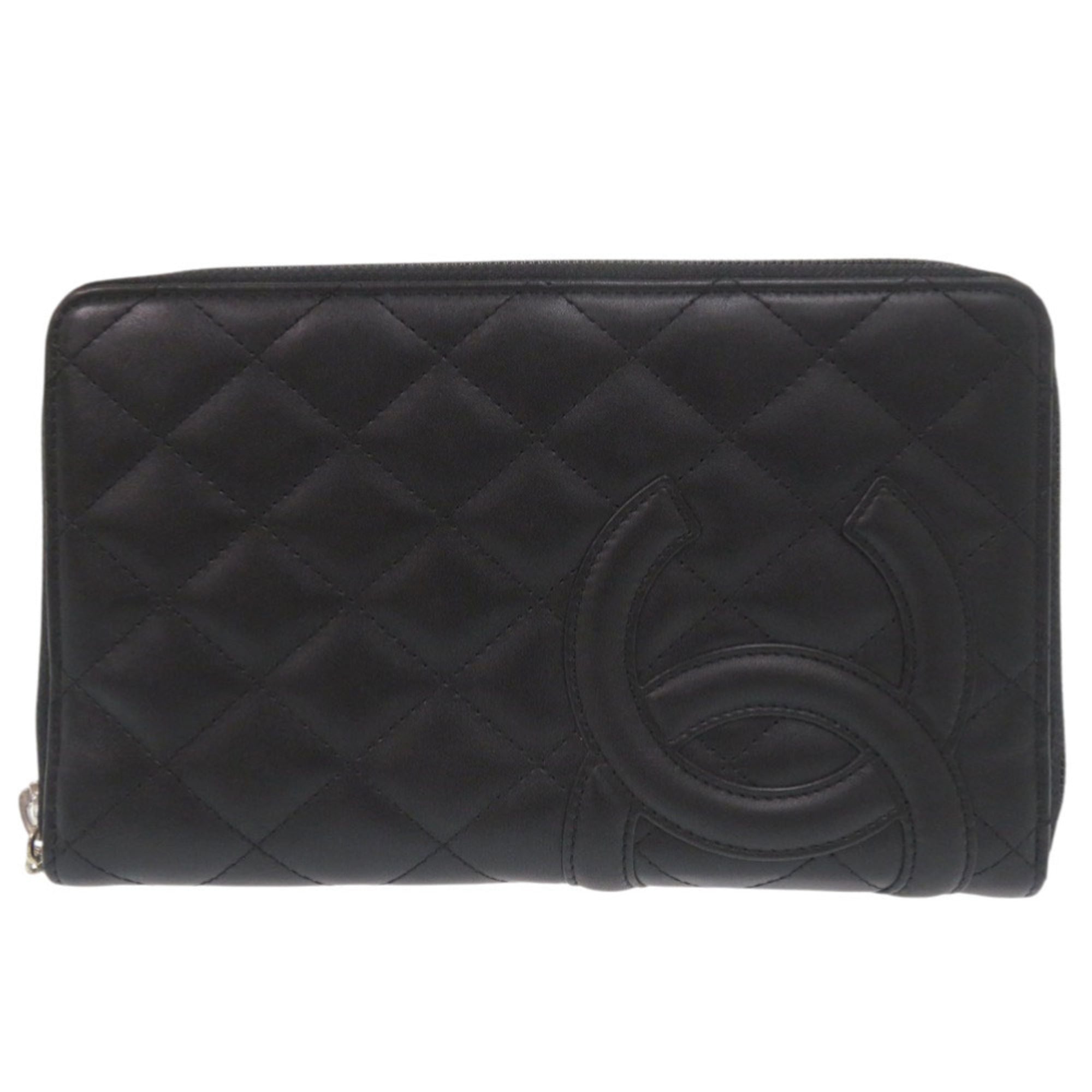 Chanel Black Pink Cambon Ligne Wallet (Bi-Fold) (Pre-Owned)
