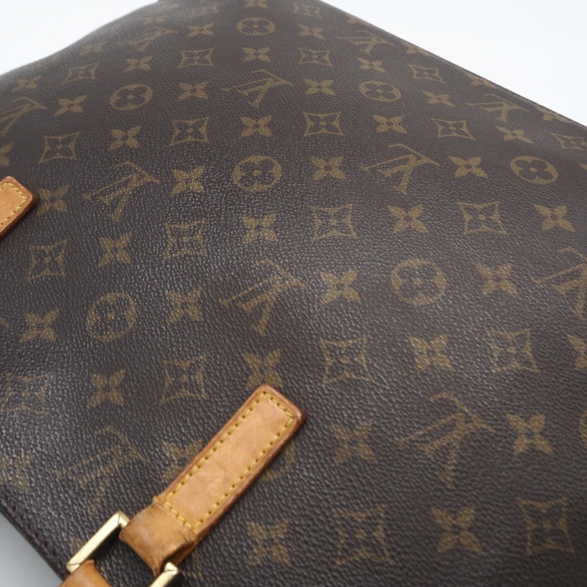 Louis Vuitton Monogram Brown Coated Canvas Leather Handbag (Pre-Owned)
