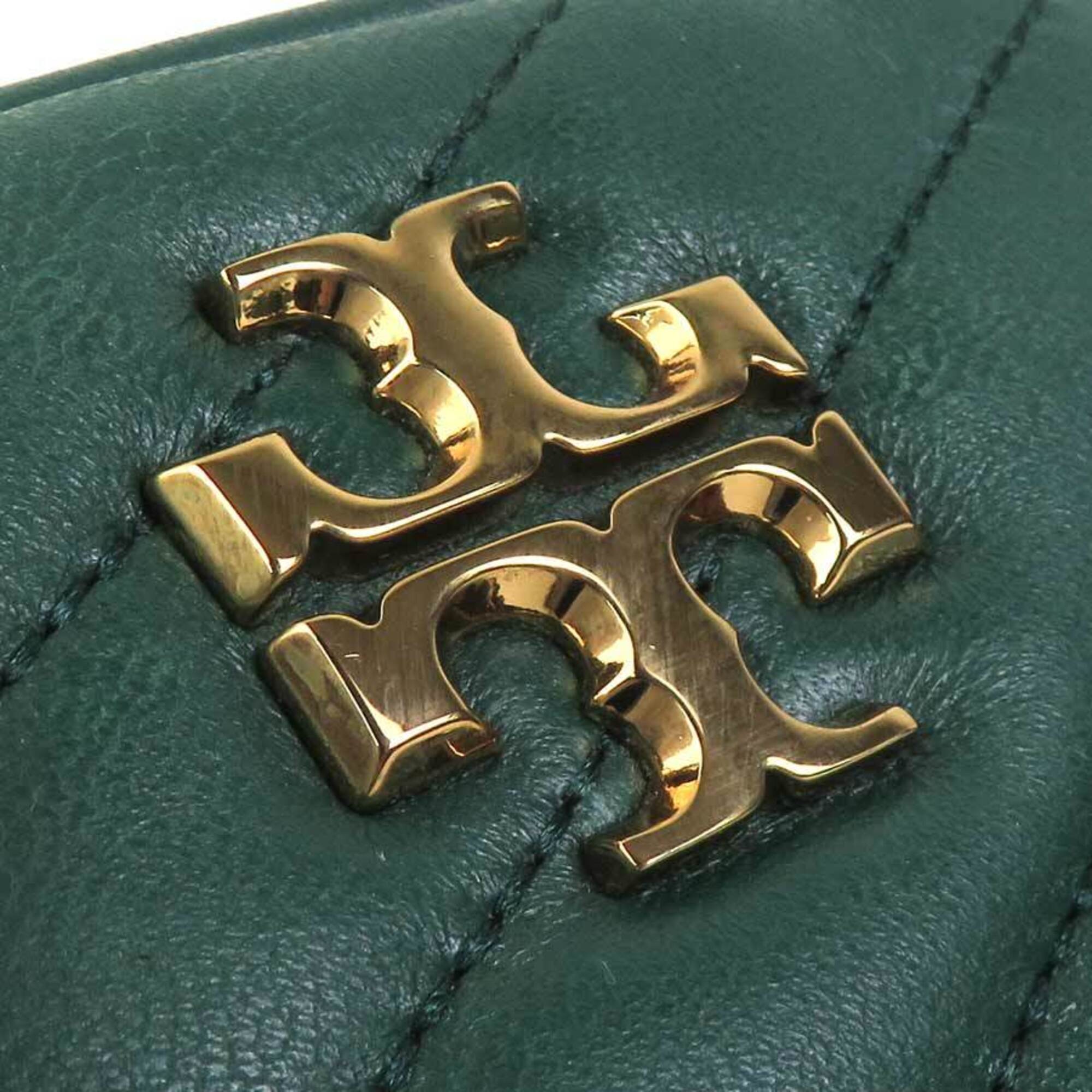 Tory Burch Green Leather Shoulder Bag (Pre-Owned)