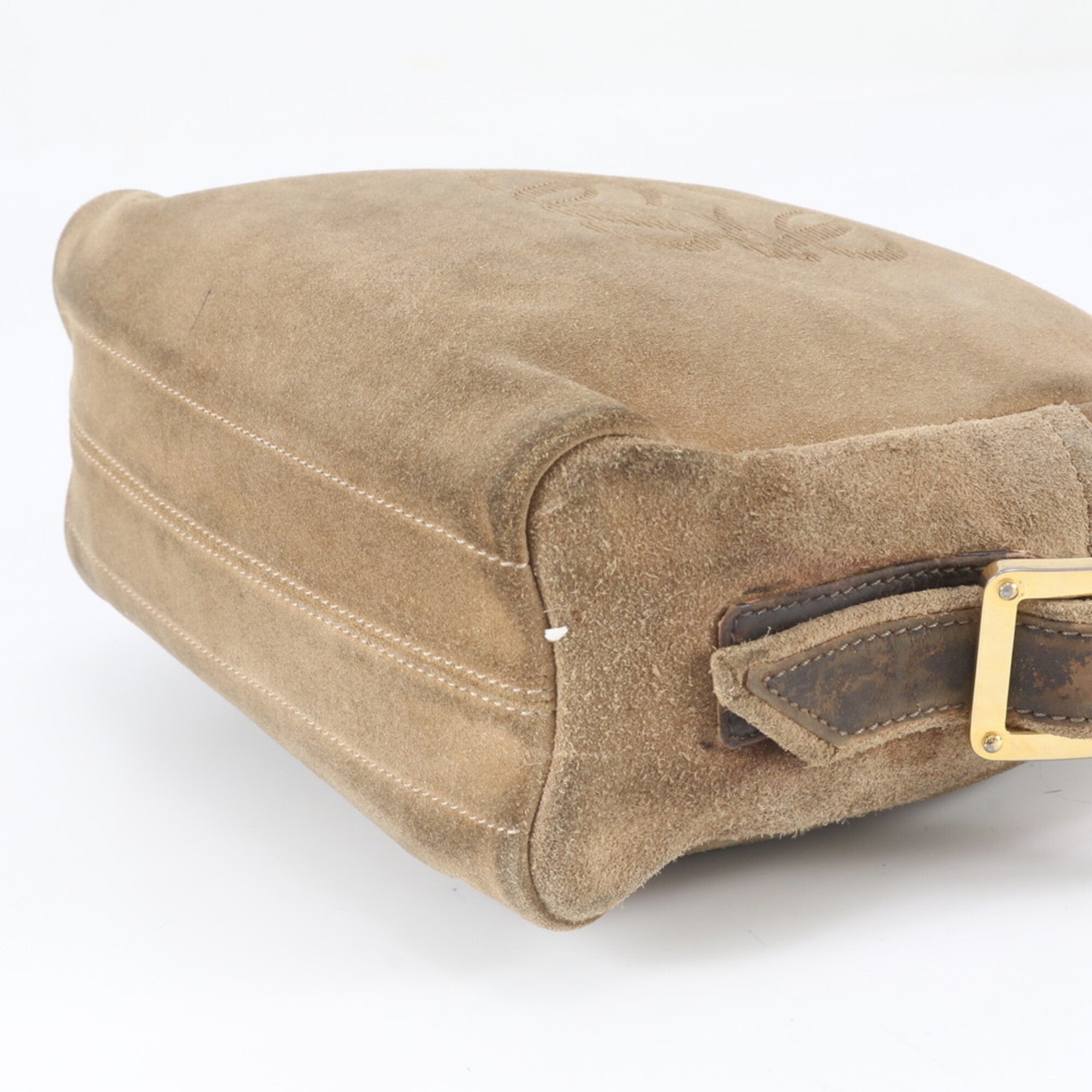 Loewe Beige Leather Shoulder Bag Tote Bag (Pre-Owned)