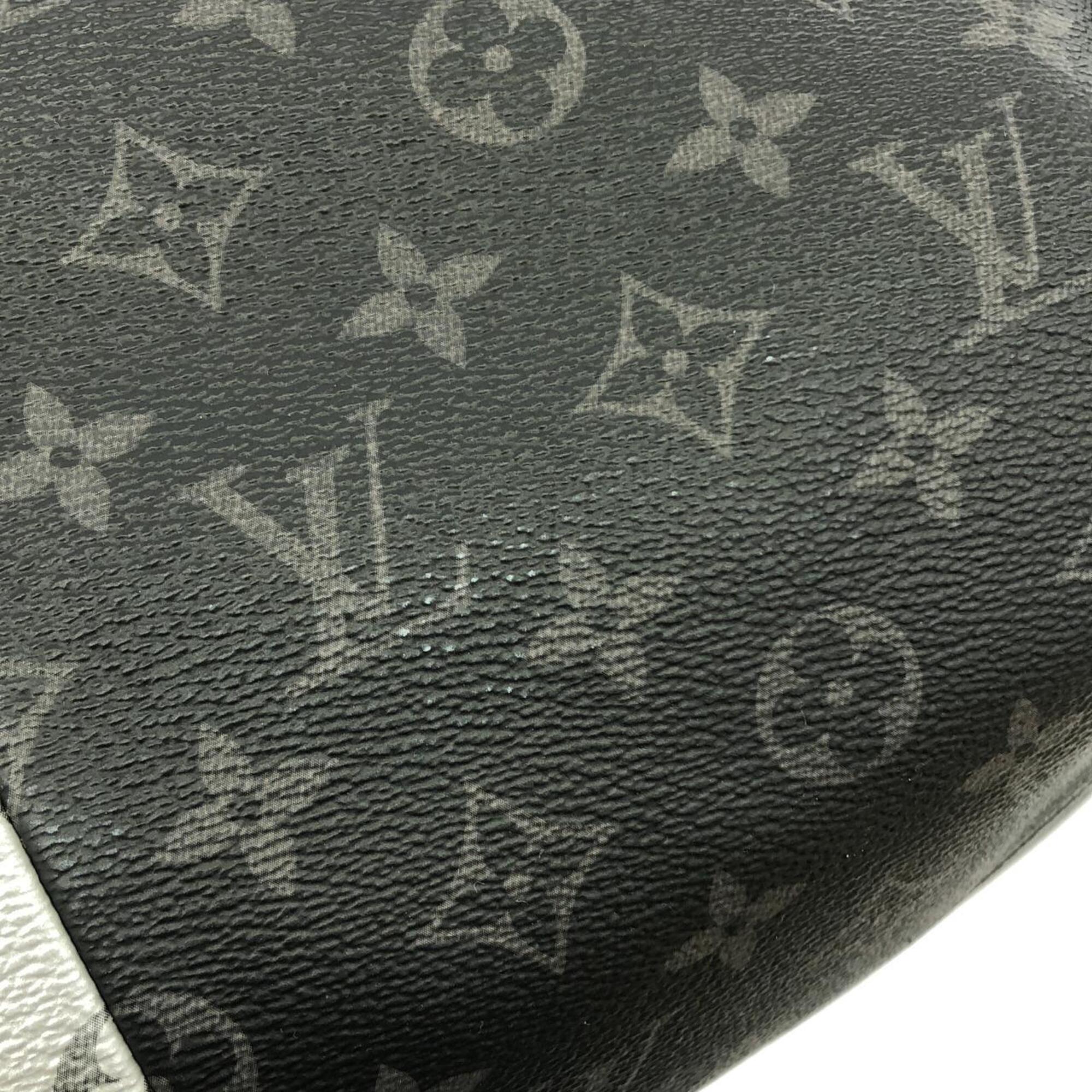 Louis Vuitton Black Silver Coated Canvas Handbag (Pre-Owned)